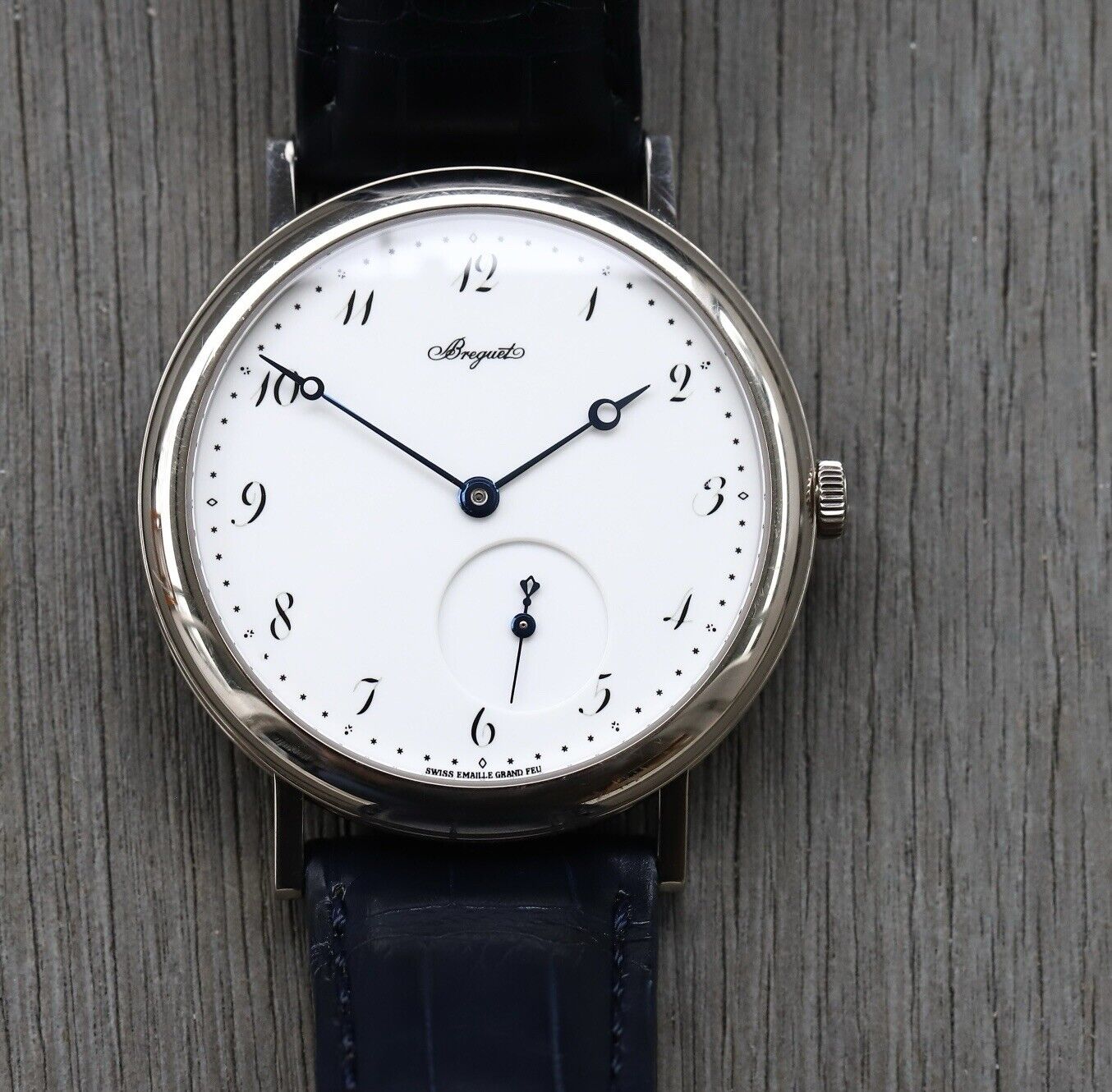 Breguet Classique 18K White Gold Enamel Dial 40mm 5140BB 29 9W6 2012 Watch Vault Australia