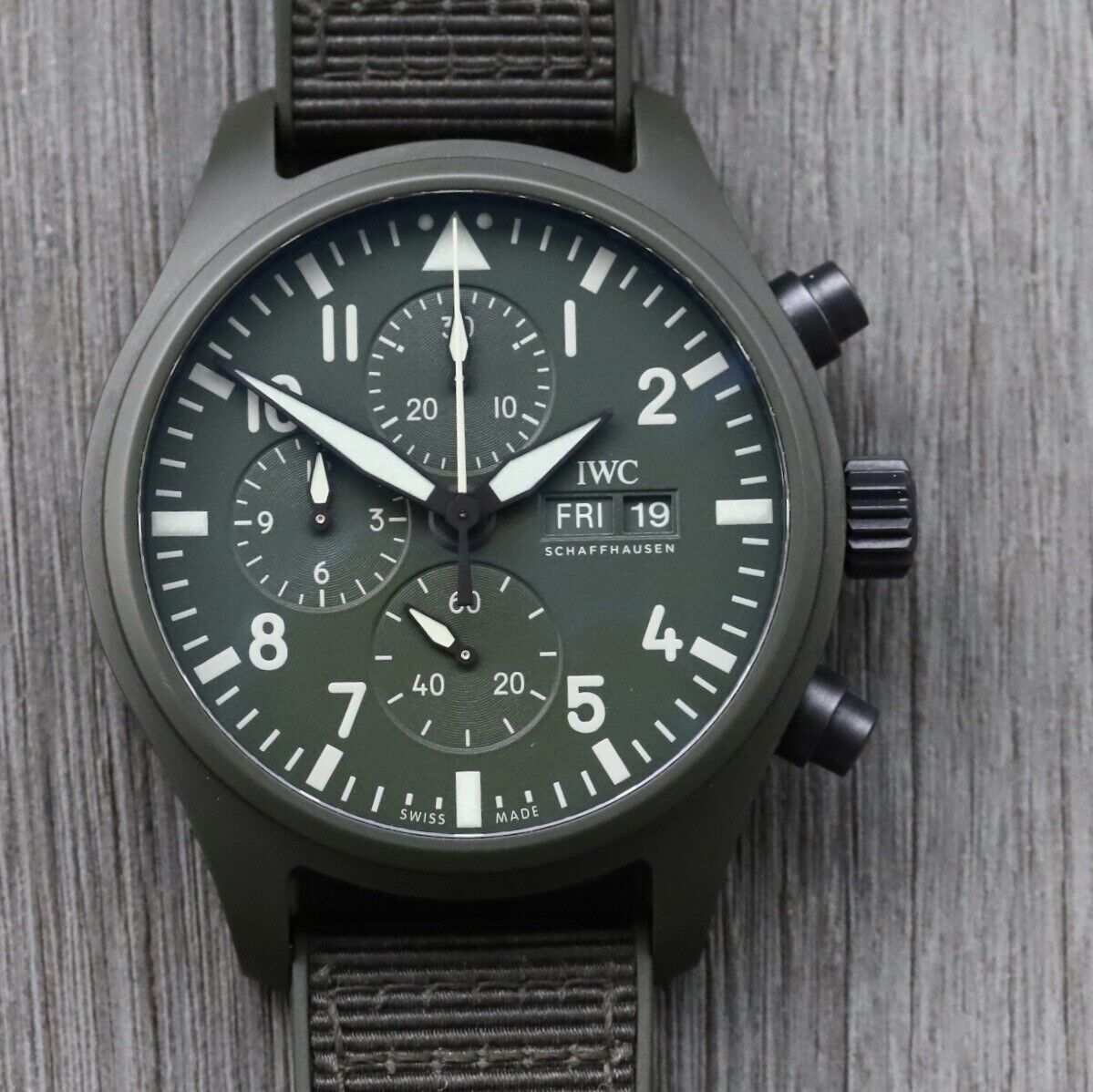 IWC Pilot's Watch Top Gun Woodland 44.5mm Ceramic IW389106 - 2022 ...