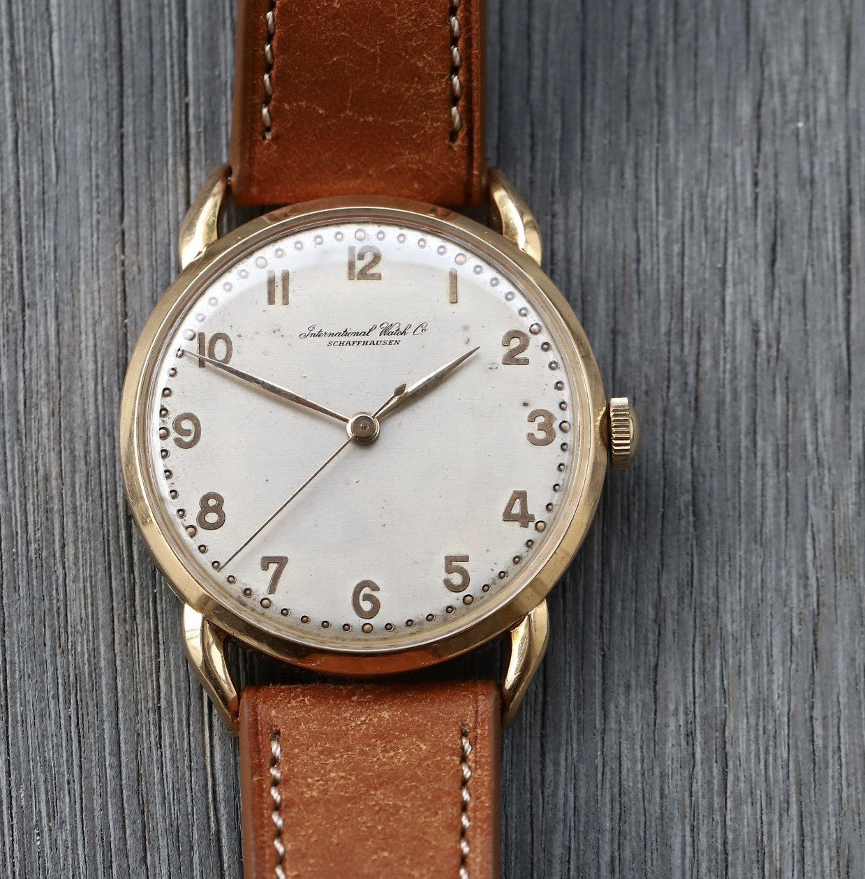 IWC Cal.89 18kt Gold Bombay Lugs 35mm - 1949 – Watch Vault Australia