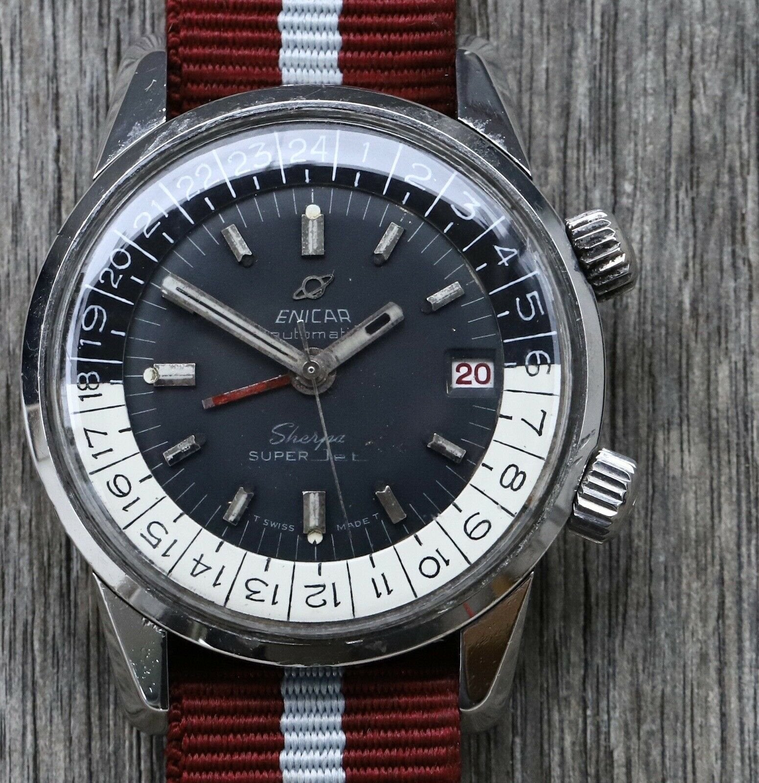Enicar Sherpa 600 Super Jet GMT 148-35-03 – Watch Vault Australia