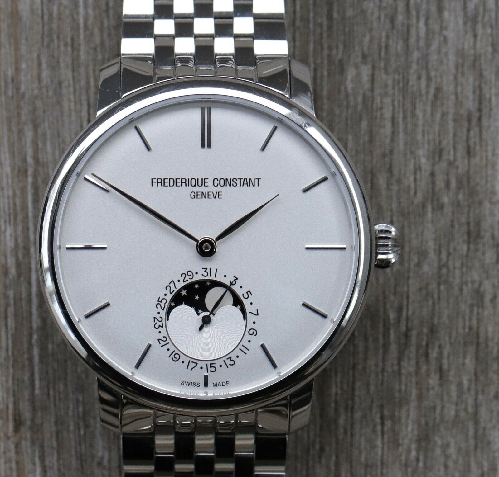 Frederique Constant Manufacture Slimline Moonphase FC 705S4S6B 2015 Watch Vault Australia
