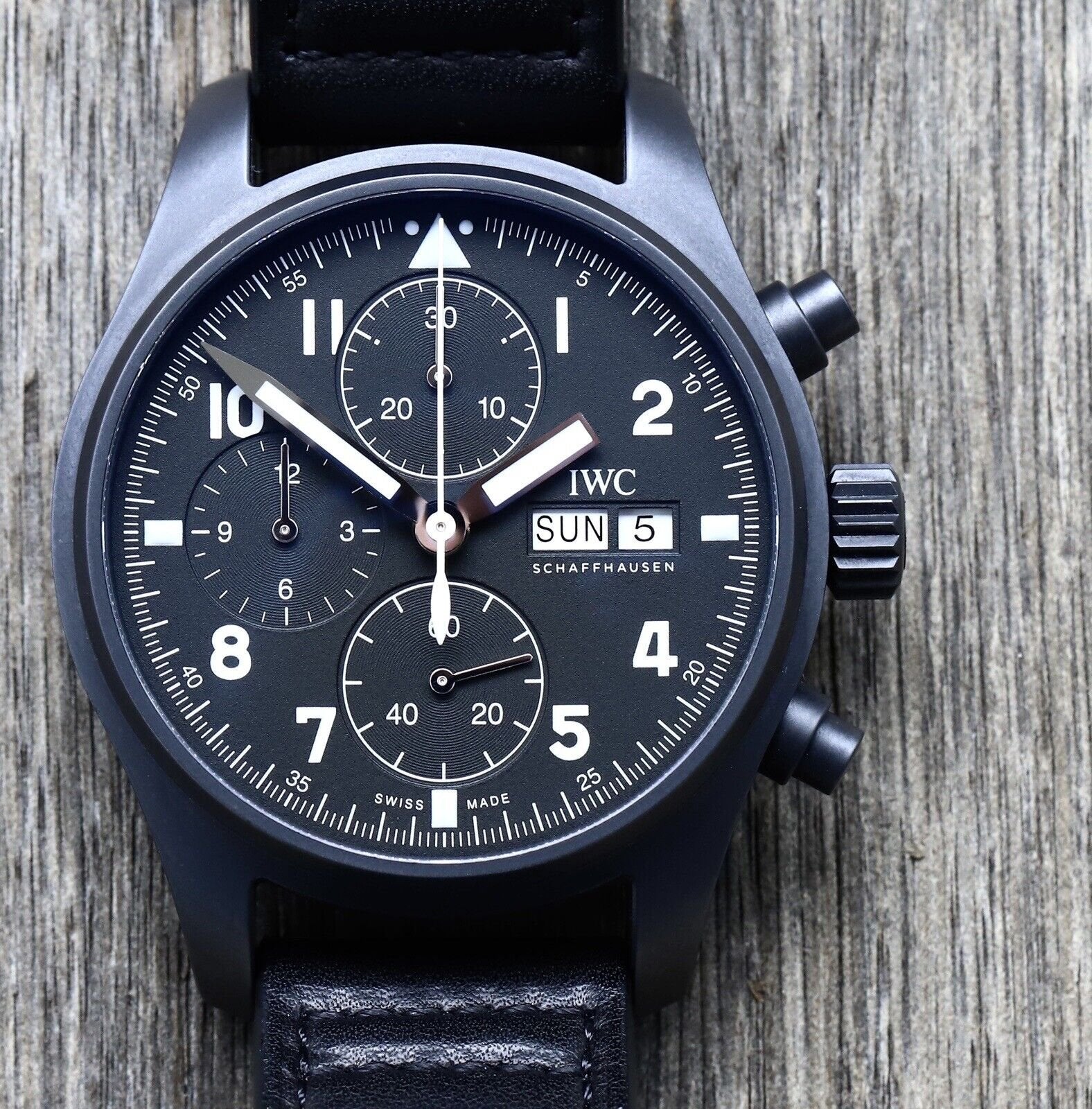 IWC Pilot s Watch Chronograph Edition Tribute to 3705 Ceramic IW3879 Watch Vault Australia