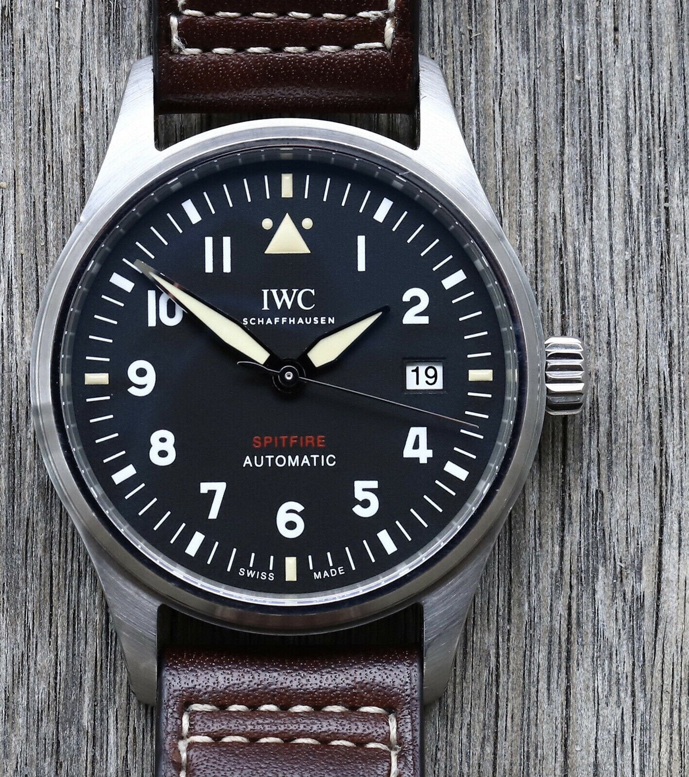 Iwc spitfire black shop