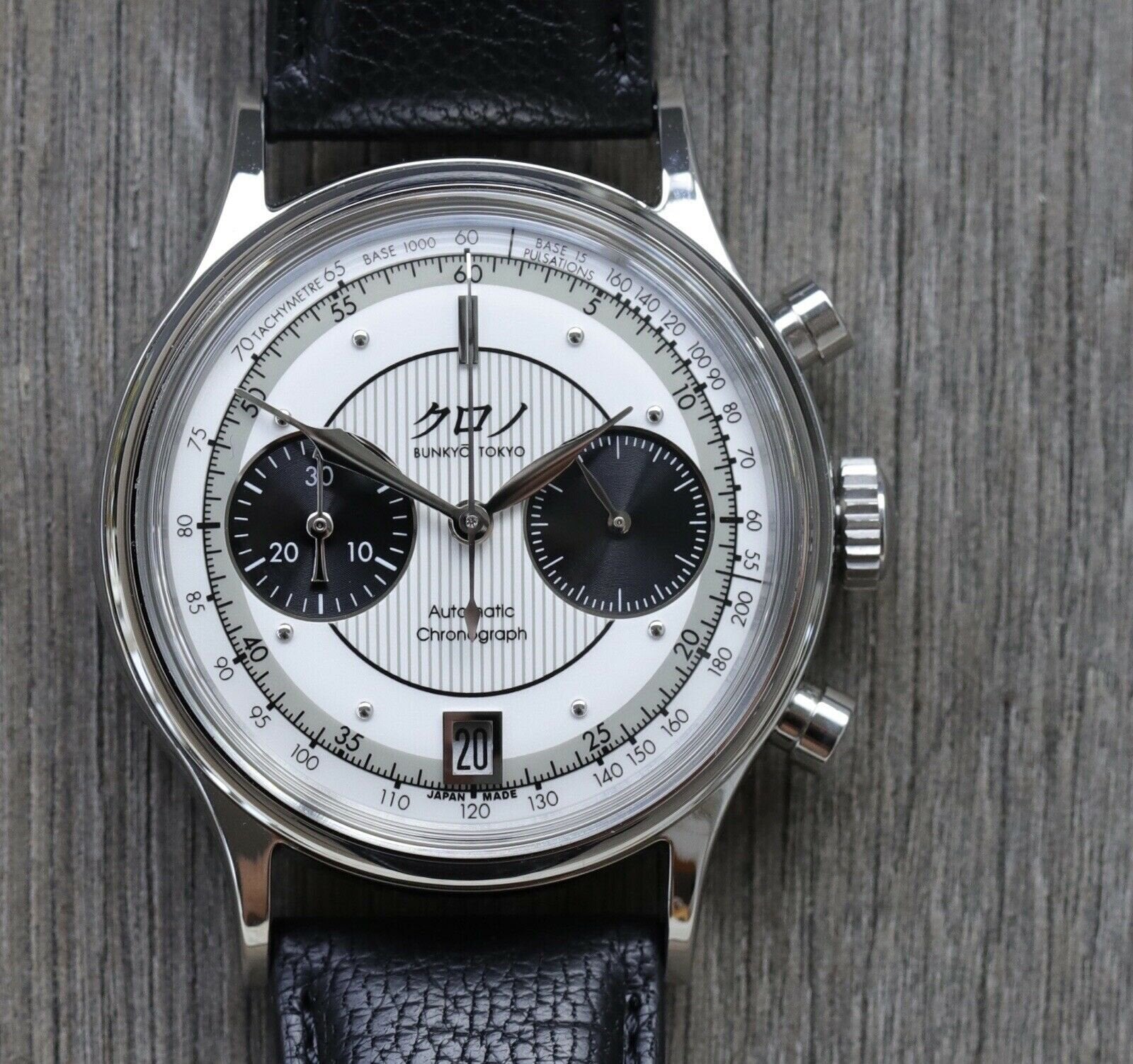 Kurono Tokyo Chronograph 1 White Dial 2020 Watch Vault Australia