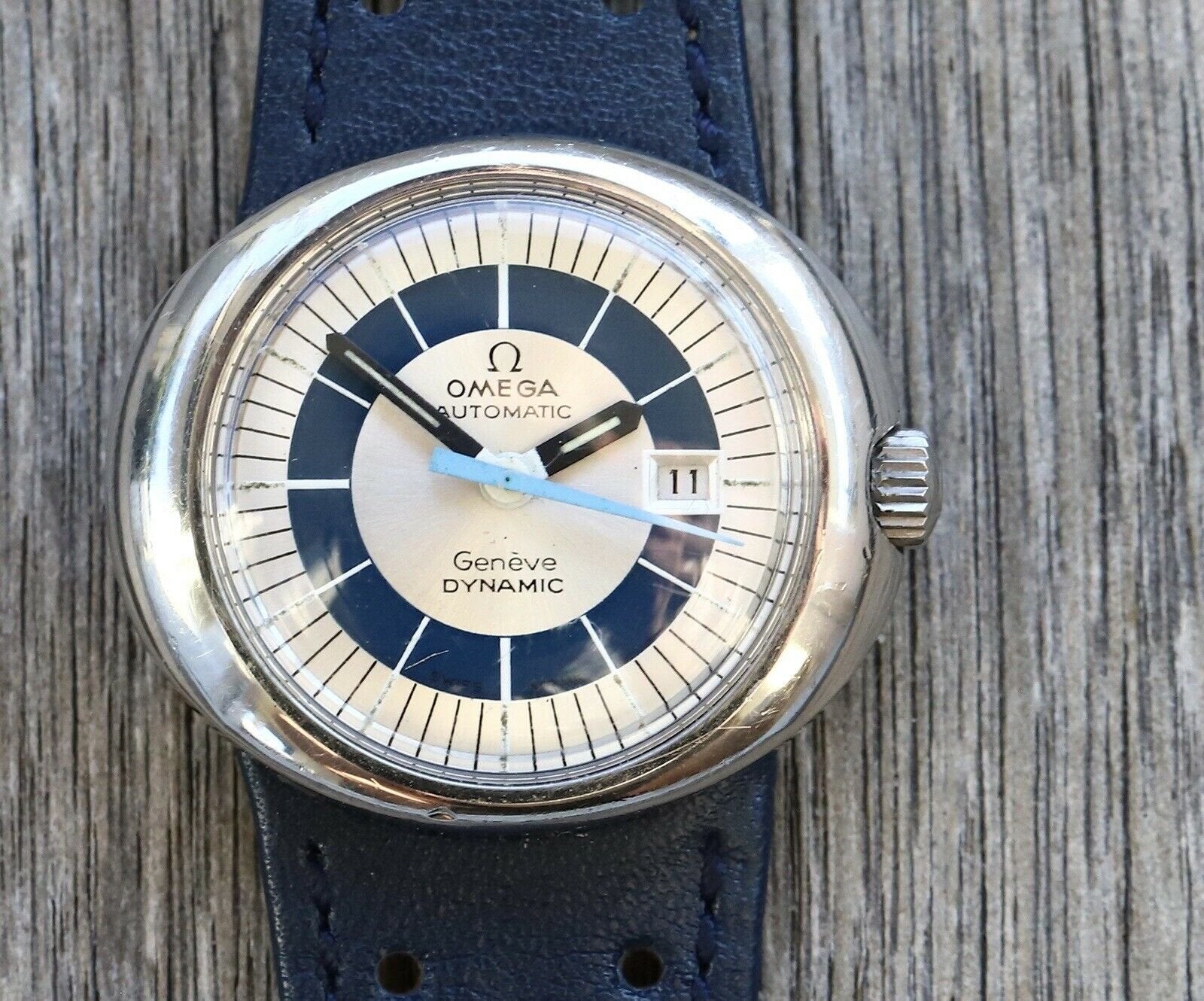 Omega Geneve Dynamic 30mm Date Automatic Circa 1970 s Watch
