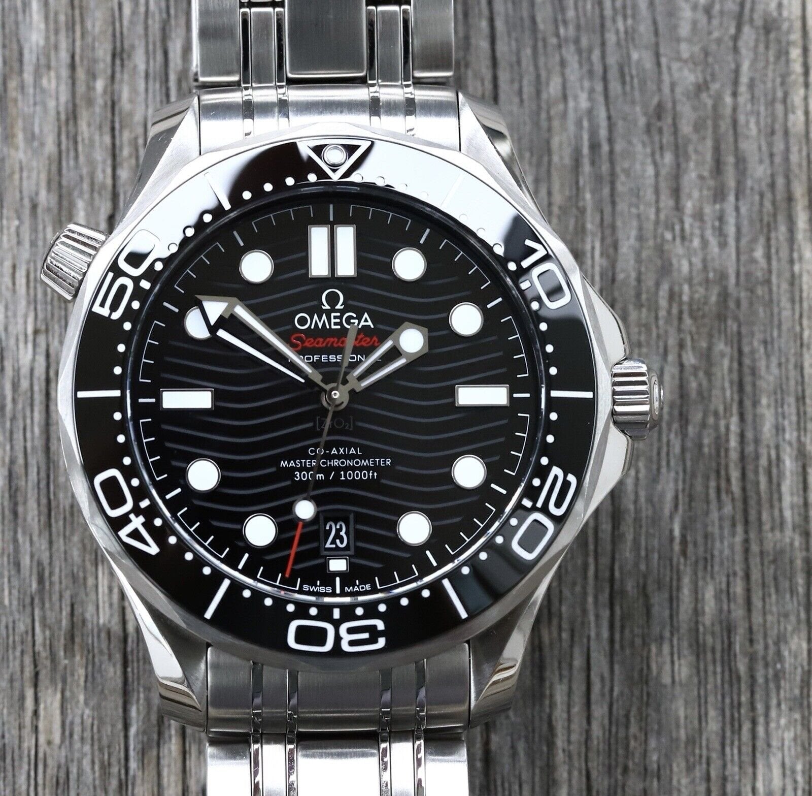 Omega diver 300 black discount