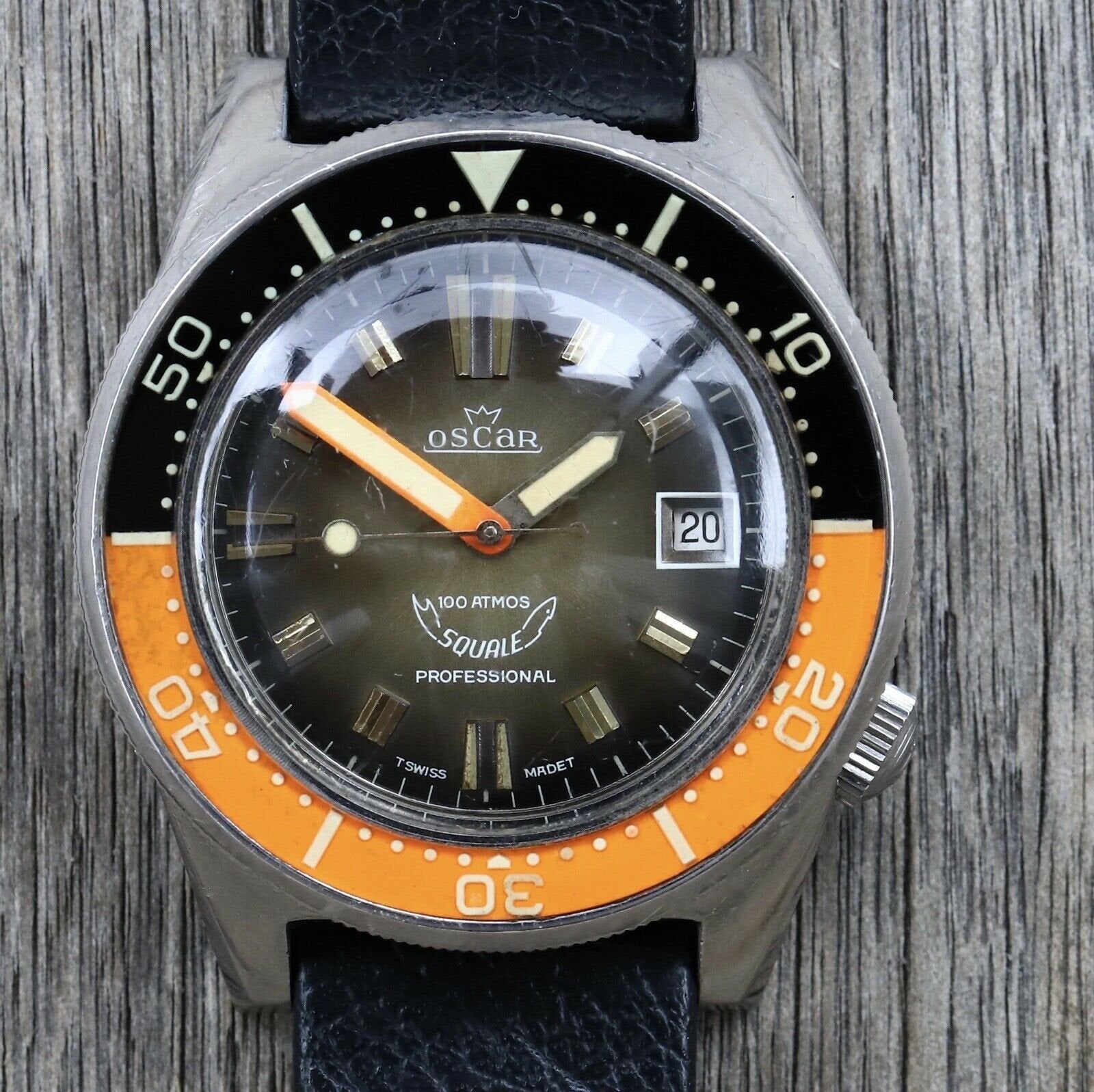 Oscar Squale Master Diver 100 Atmos Watch Vault Australia