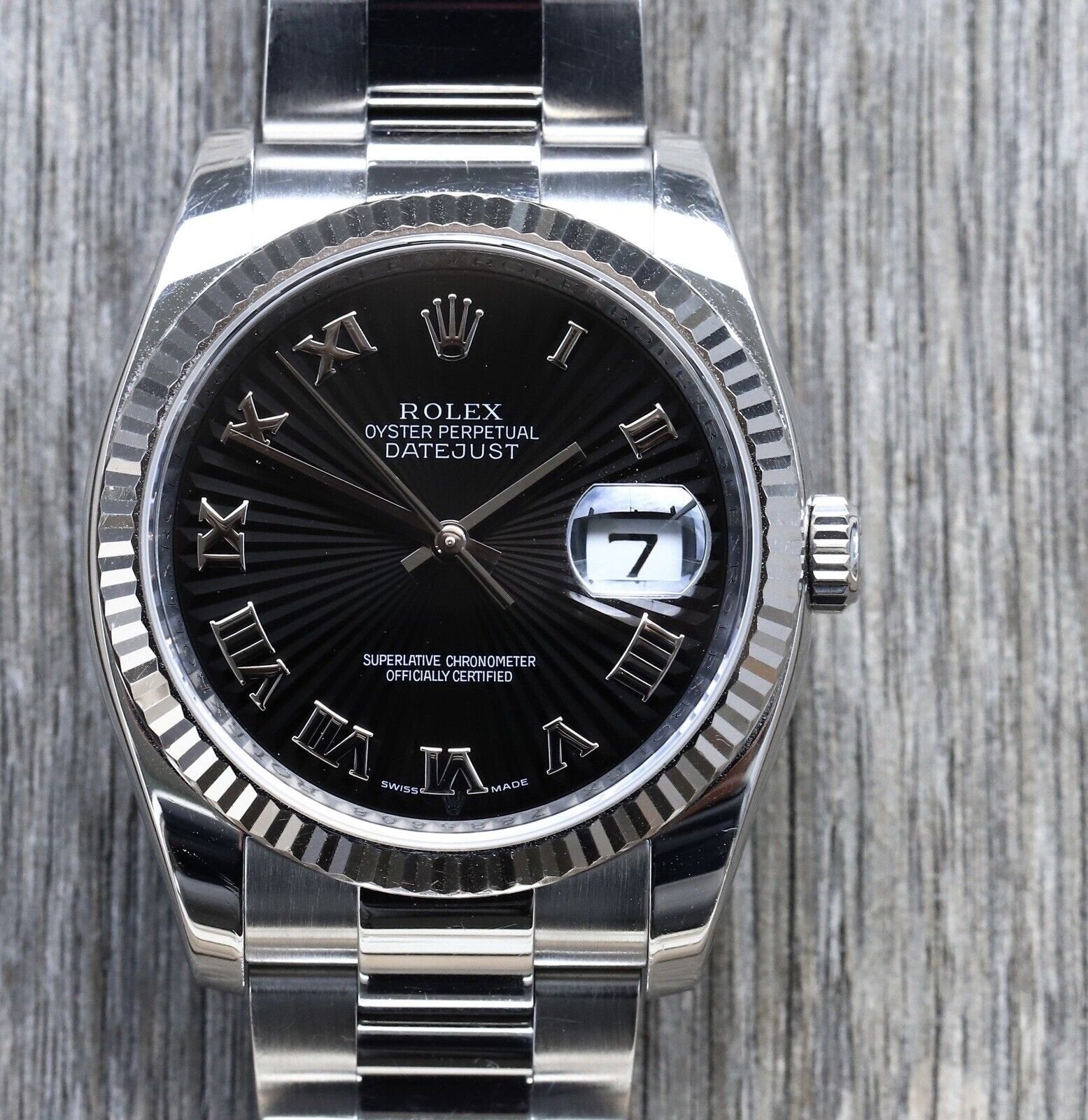Rolex Datejust 36mm 116234 Sunray Dial Steel Gold Box and papers