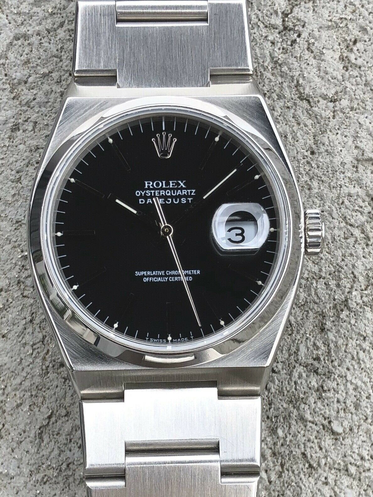 Rolex oysterquartz black dial online