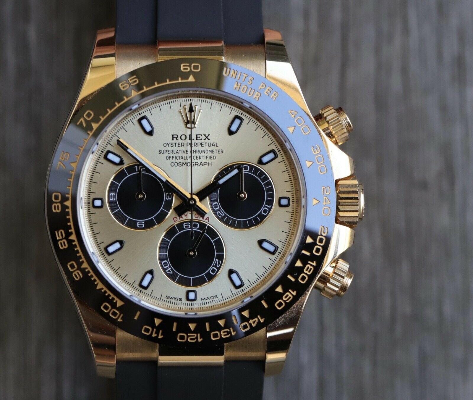 Rolex Daytona Yellow Gold Oysterflex 116518LN - 2020 – Watch Vault