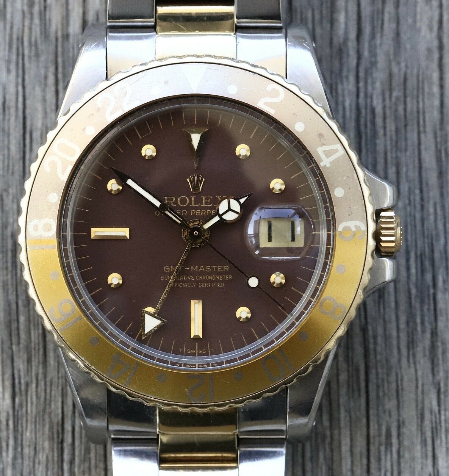 Rolex GMT Master 1675 3 16753 Rootbeer Gilt Nipple Dial 1976 Watch Vault Australia