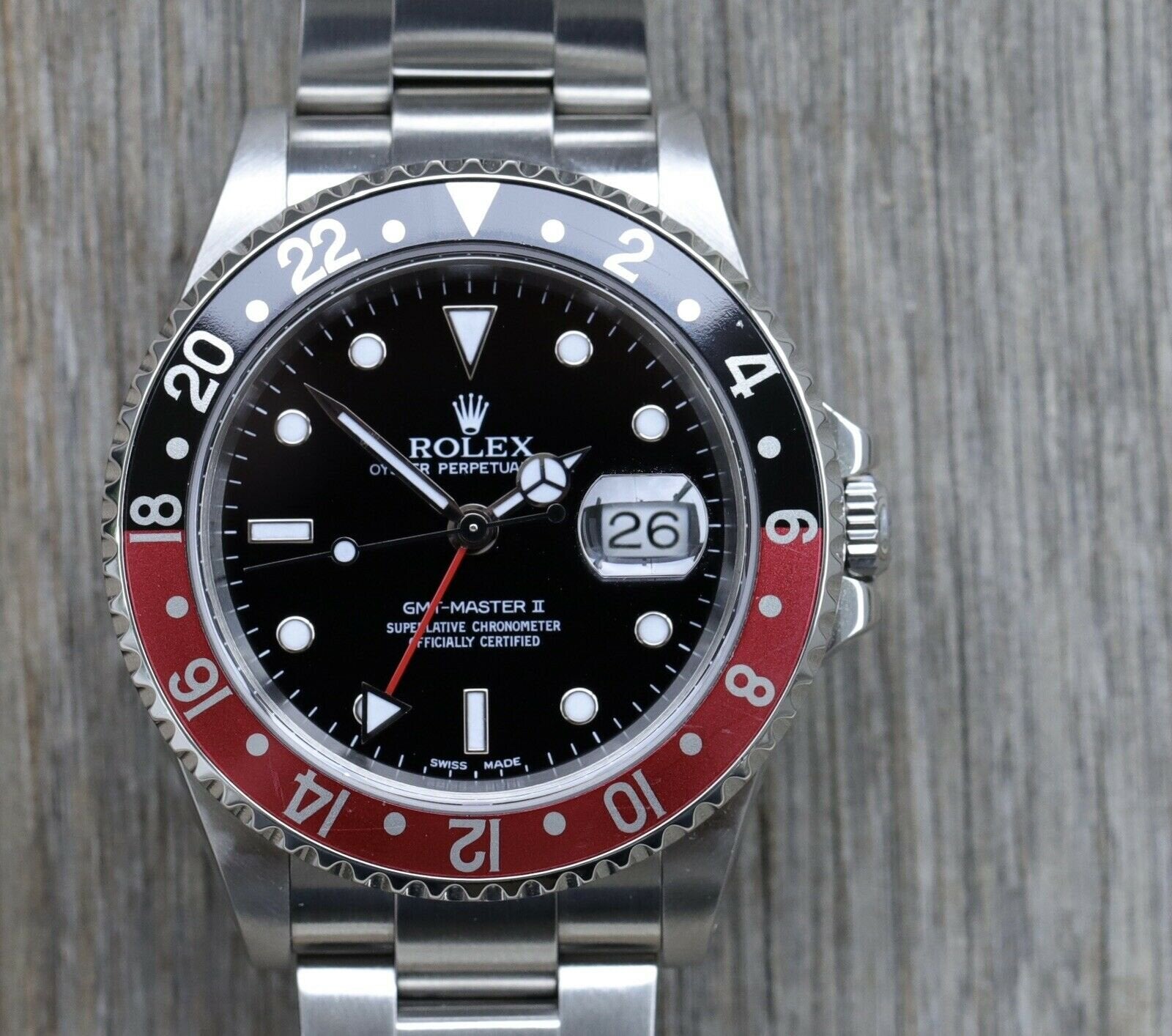 Rolex GMT Master II Coke 16710 Y Serial 2002 Watch Vault Australia
