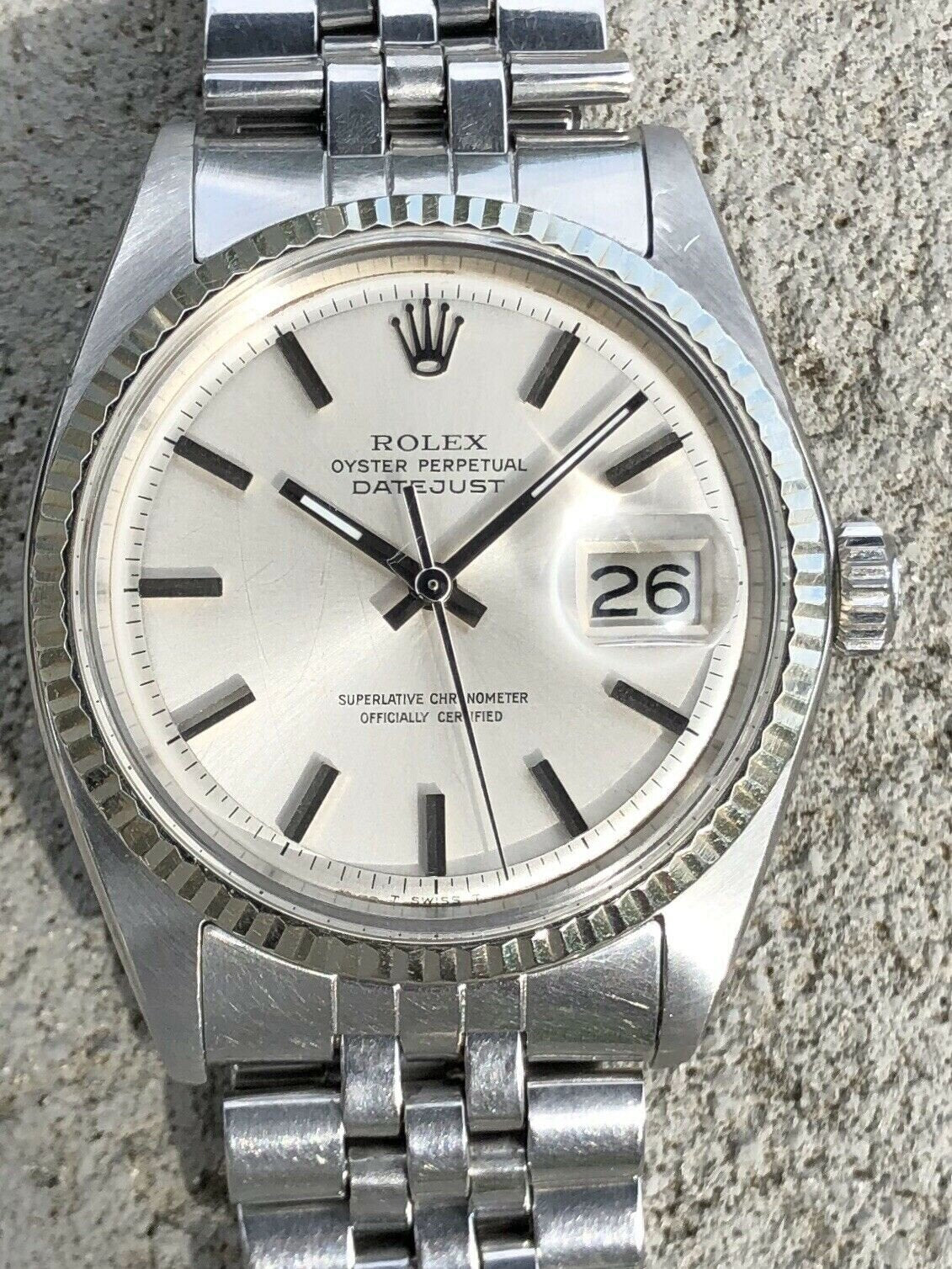 Rolex oyster perpetual datejust 1601 sale