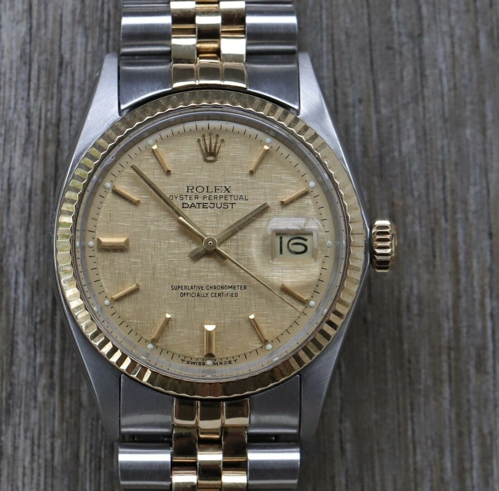 Rolex Oyster Perpetual Datejust Steel Gold 36mm 1601 1969 Watch Vault Australia