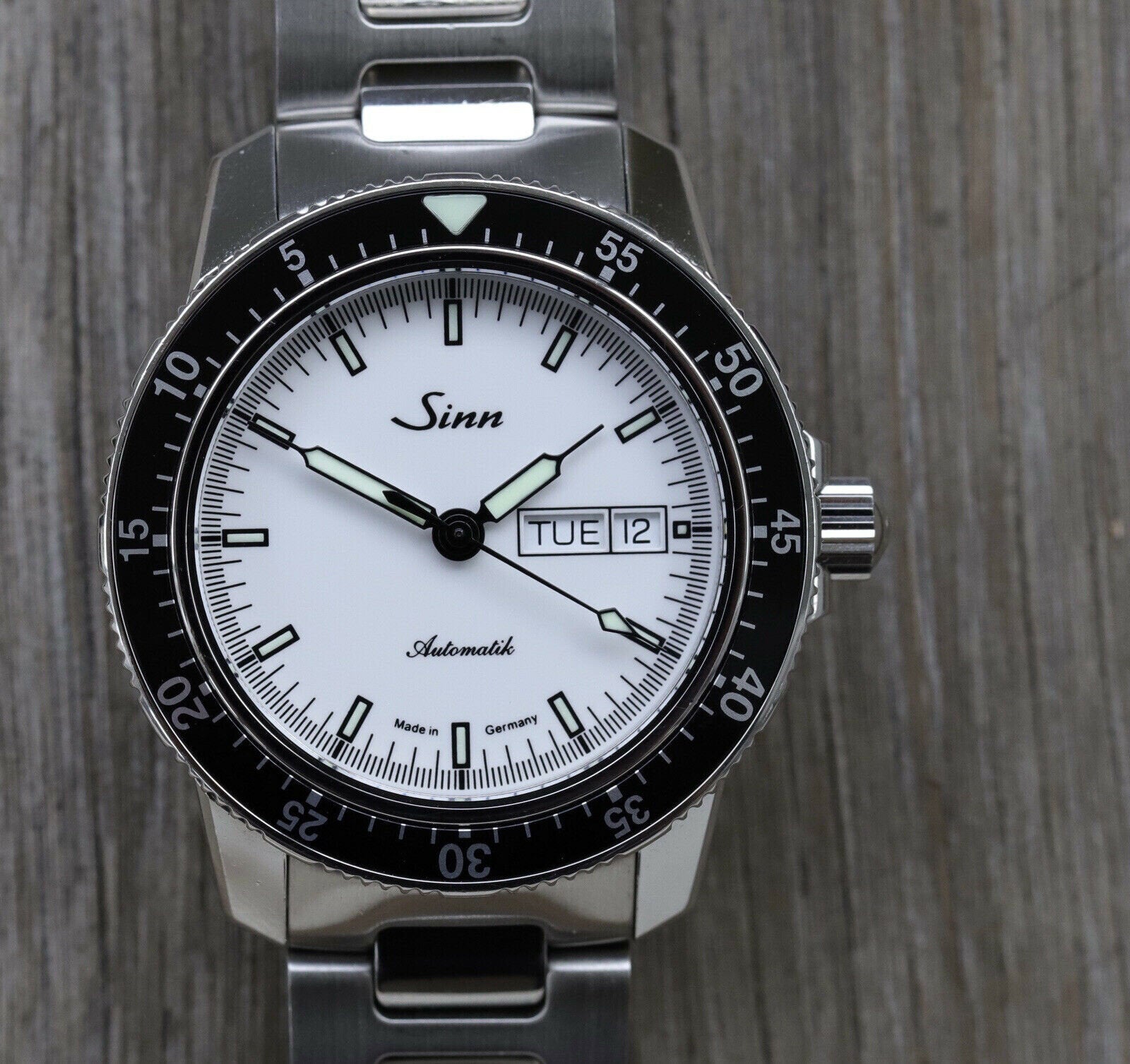 Sinn 104 St Sa I W Pilot Watch White Dial with Bracelet 2018