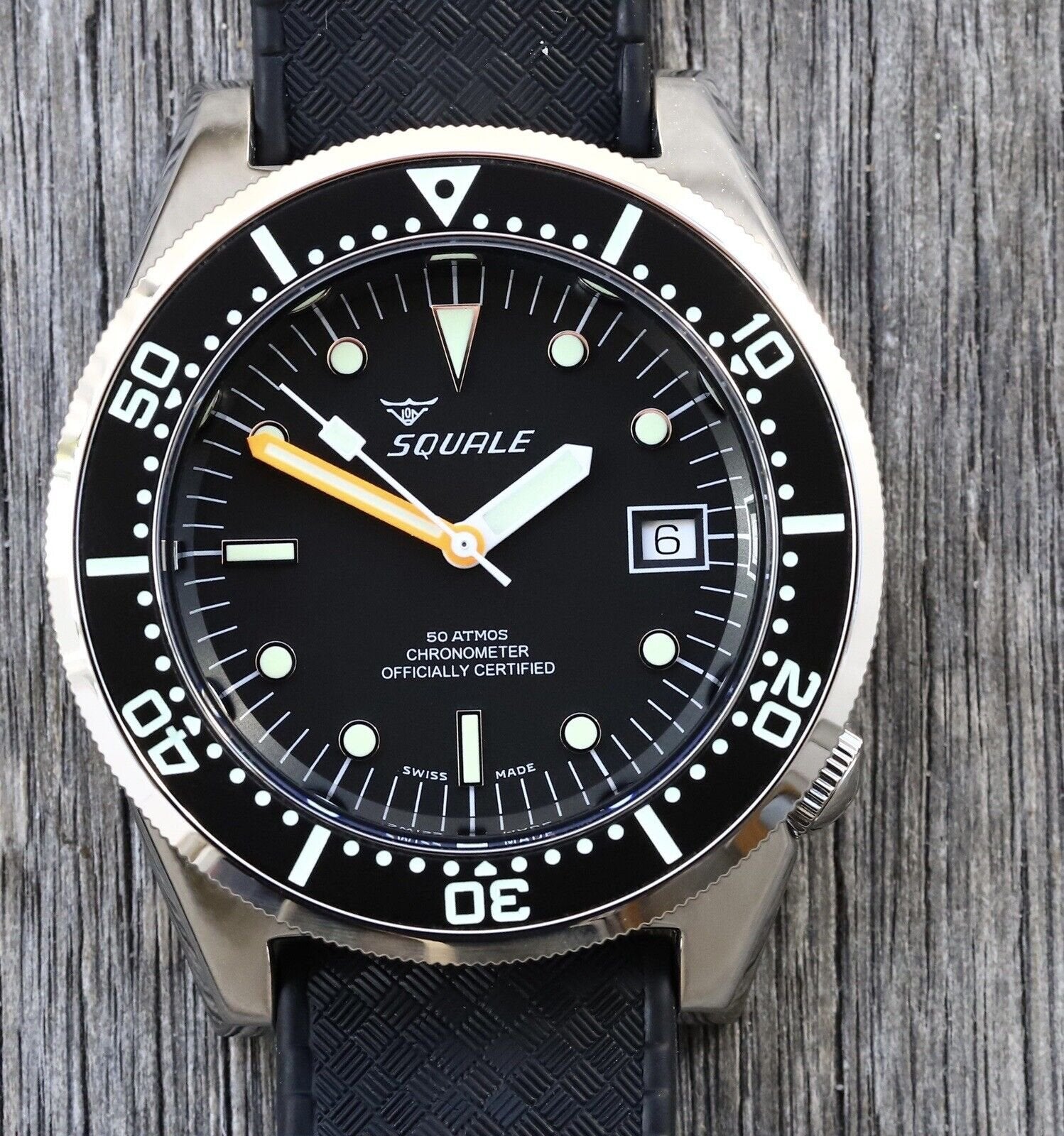 Squale 50 atmos black sales