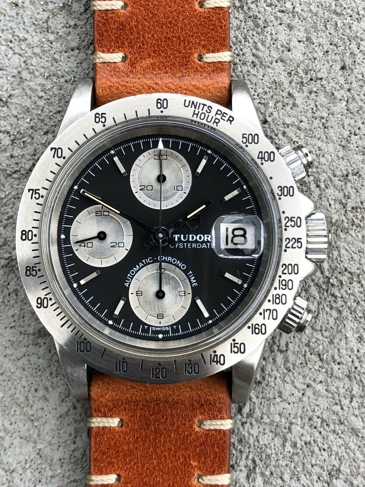 Tudor Oysterdate Big Block Chronograph 9430 0 94300 1981 Watch