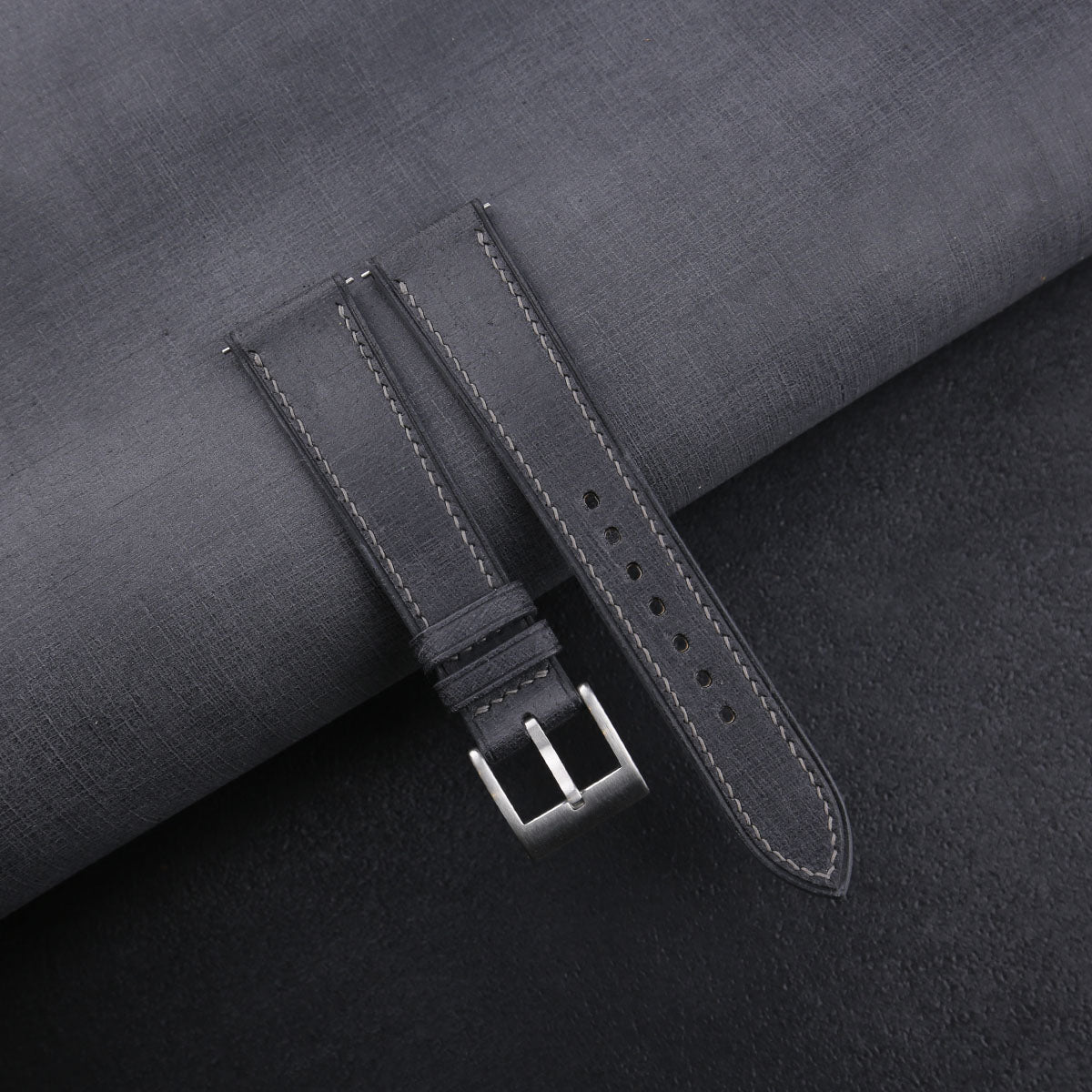 Black Babele Leather Strap WV by HANDDN