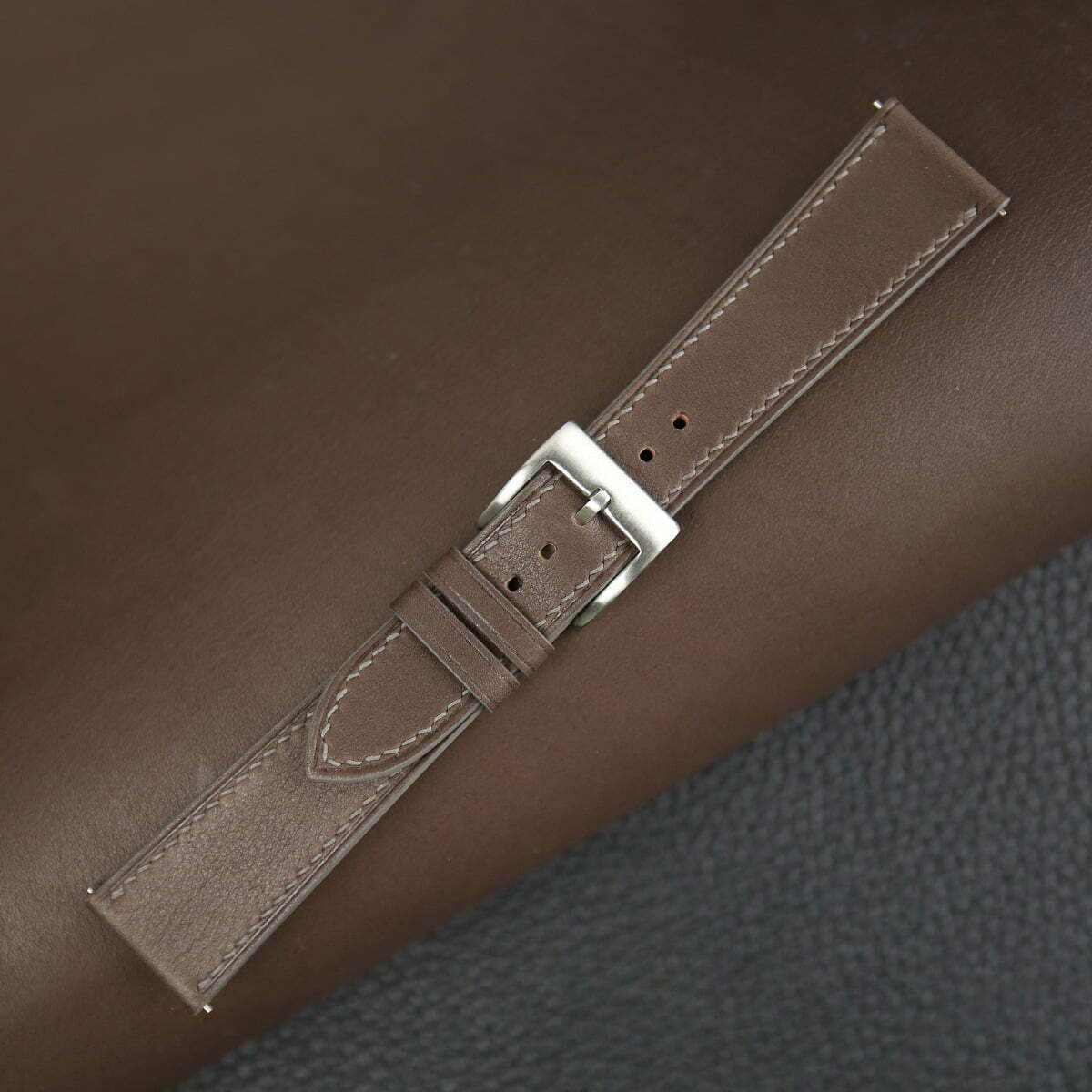 Dark Brown Barenia Leather Strap WV by HANDDN
