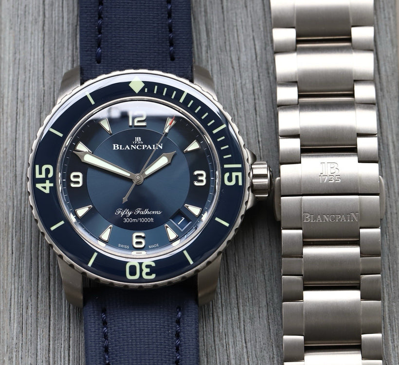 Blancpain Fifty Fathoms Automatique Titanium Bracelet 45 5015-12B40-98B - 2022