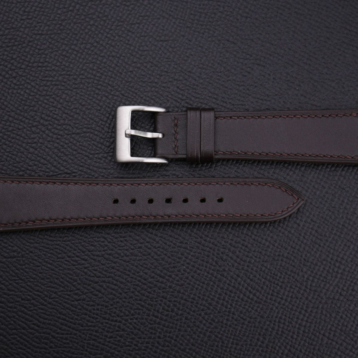 Dark Brown Box Calf Leather Strap WV by HANDDN