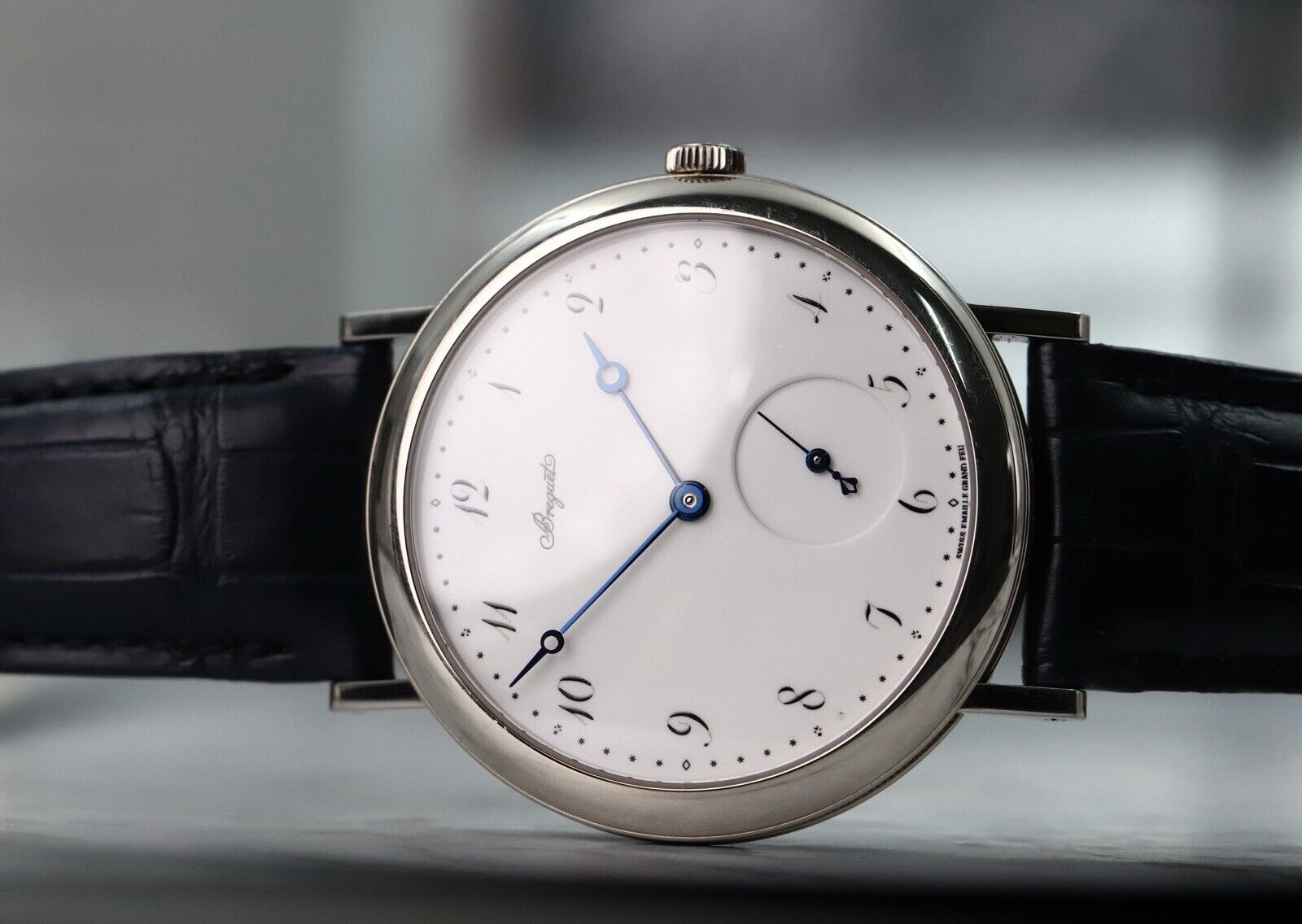 Breguet Classique 18K White Gold Enamel Dial 40mm 5140BB 29 9W6 2012 Watch Vault Australia