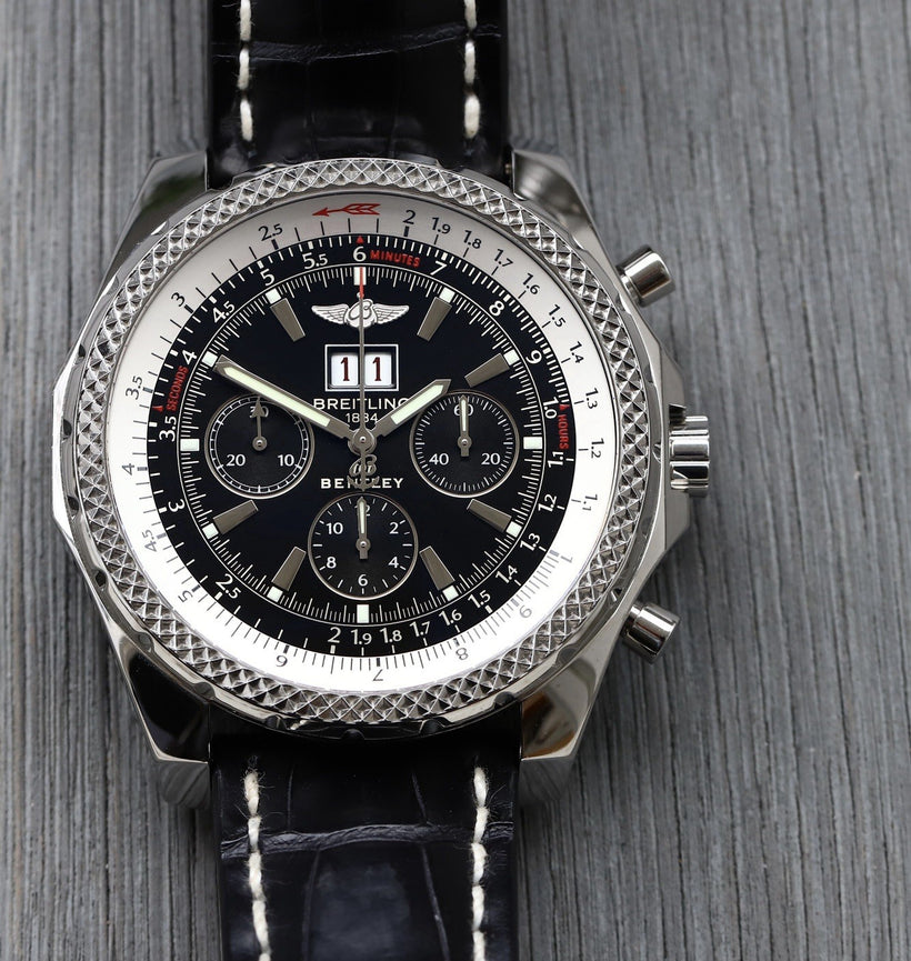 Breitling Bentley 6.75 Chronograph Black Dial 48.7mm A44362 - 2009
