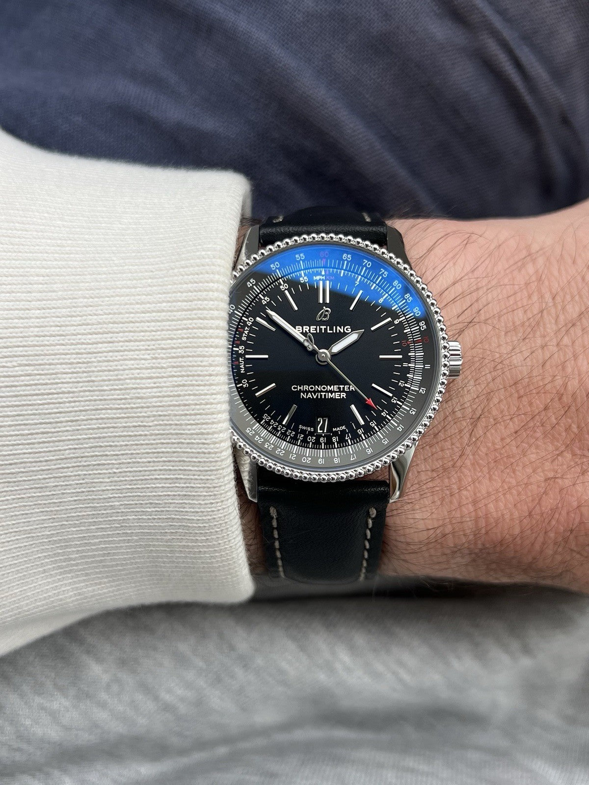 Black Fluco Casablanca Watch Strap