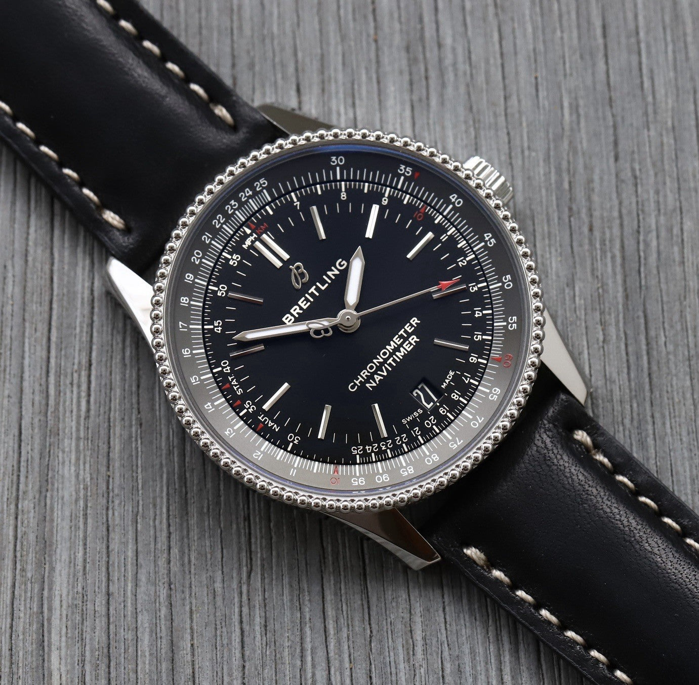 Black Fluco Casablanca Watch Strap