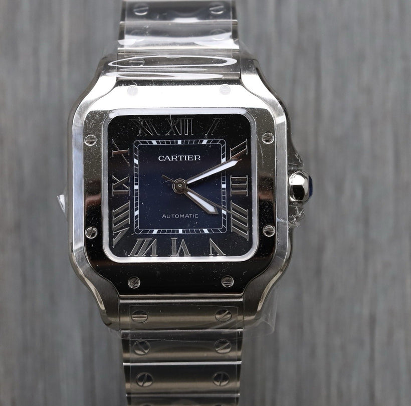 Cartier Santos De Cartier Medium Blue Dial WSSA0063 - Unworn and Stickered