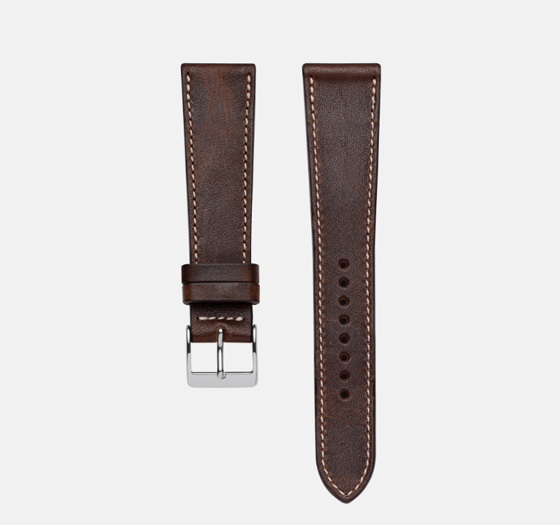 Dark brown Fluco Dublin SHORT Watch Strap