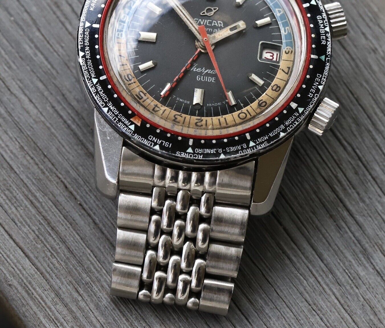 Enicar Sherpa Guide 600 GMT World-Time 148-35-01A