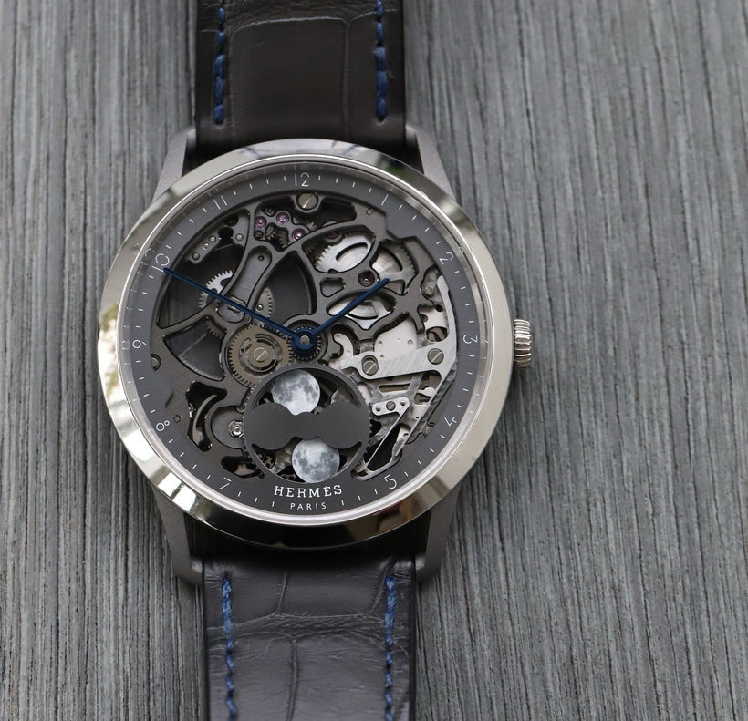 Hermès Slim d'Hermès Squelette Lune Titanium/Platinum 39.5mm W053606WW00 - 2024