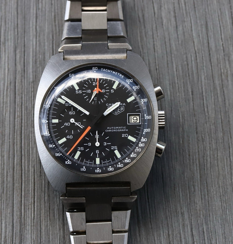 Heuer Carrera Lemania Cal. 5100 510.523 with Box and Papers - 1980's