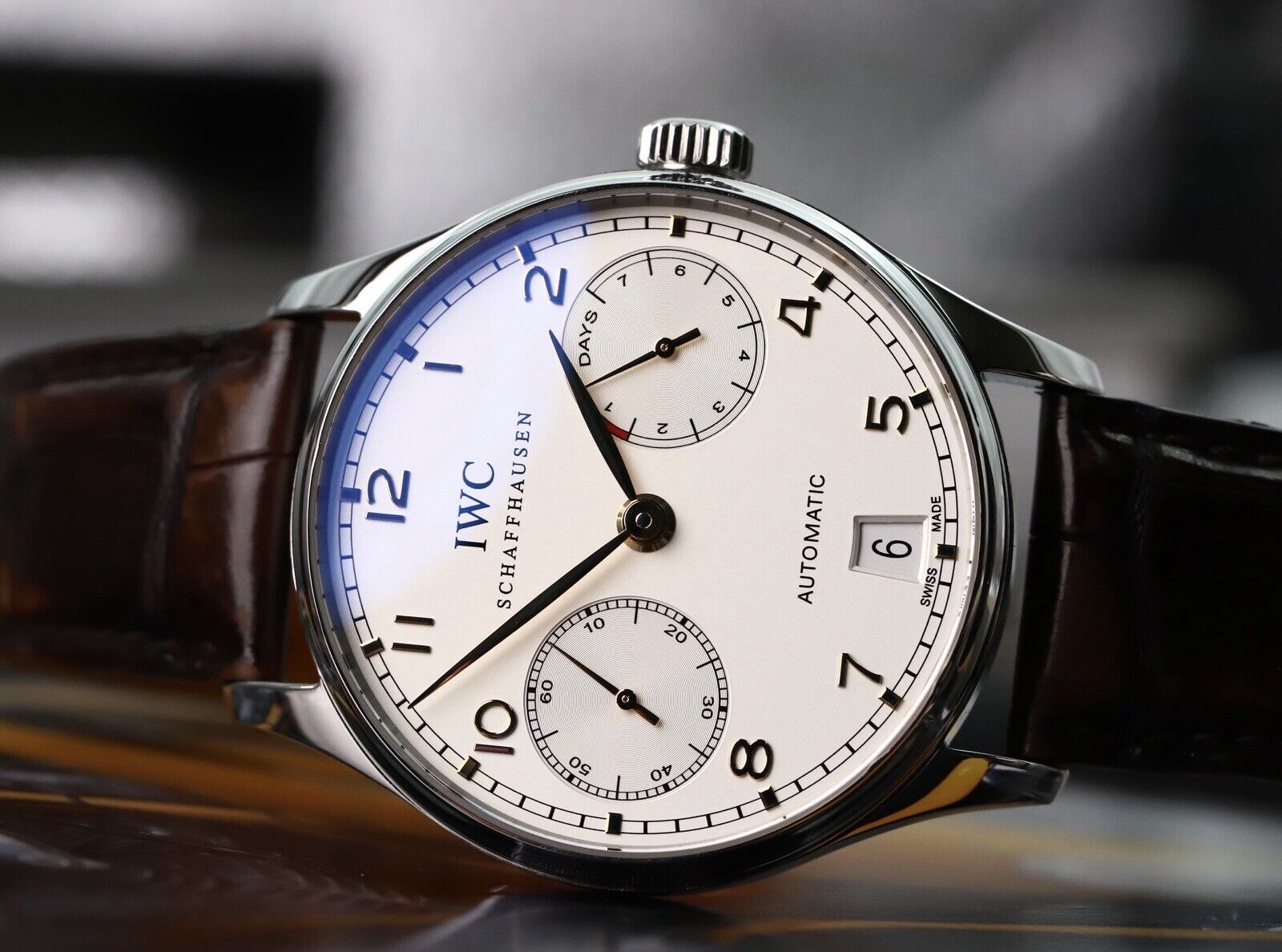 IWC Portuguese 7 Day Steel IW500114 IW5001 14 Freshly serviced Watch Vault Australia