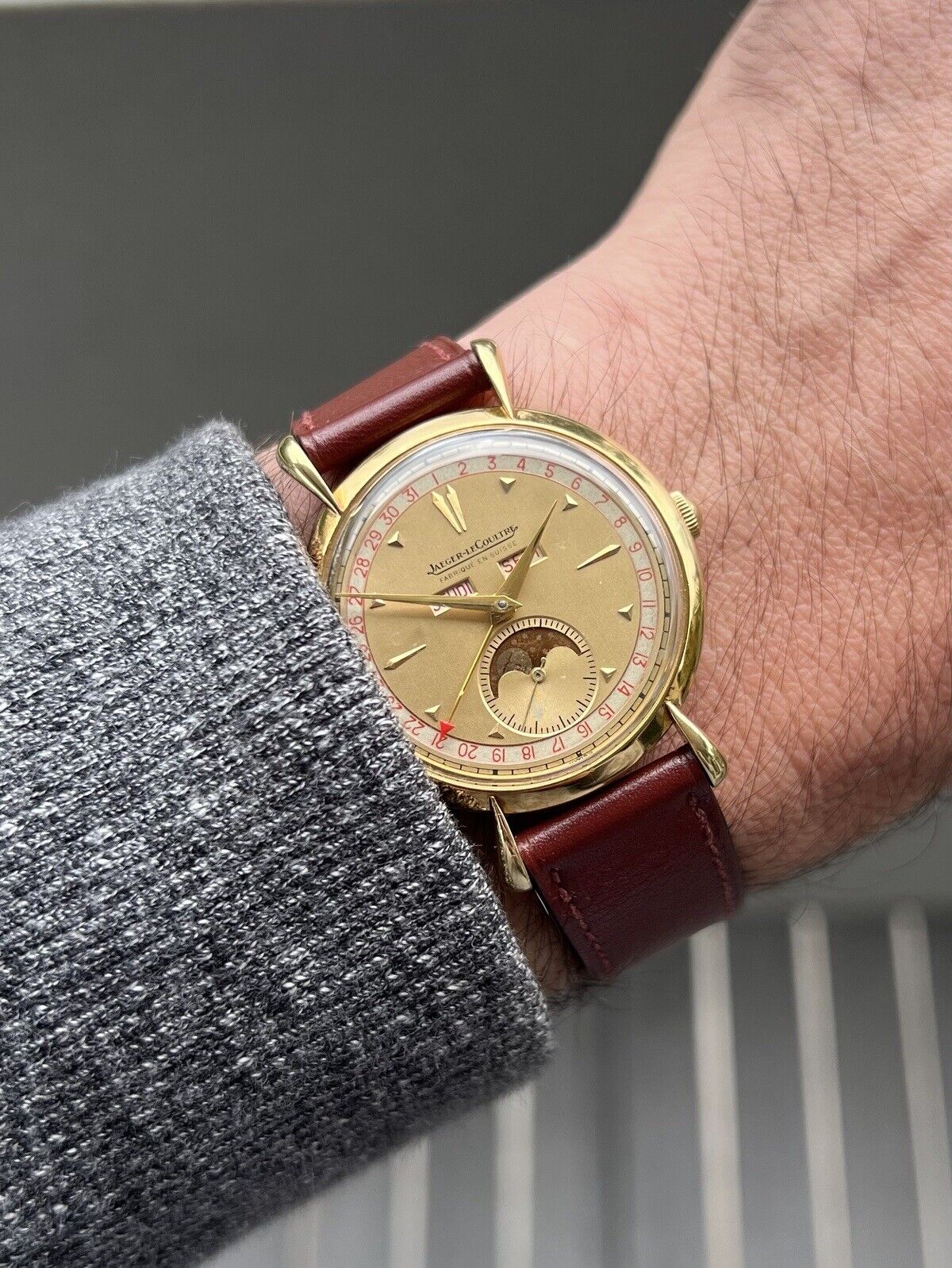 Jaeger LeCoultre Complete Calendar Moonphase 2722 Retailed by Hermes