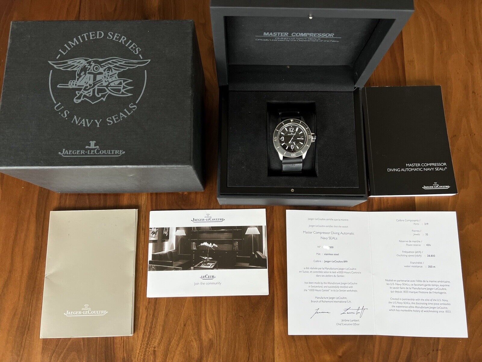 Jaeger LeCoultre Master Compressor Diving Navy Seals Limited Edition Q ...
