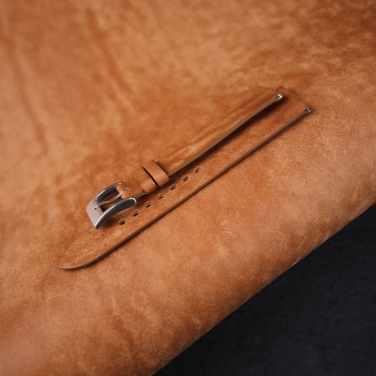 Golden Brown Togo Leather Strap WV by HANDDN – Watch Vault Australia
