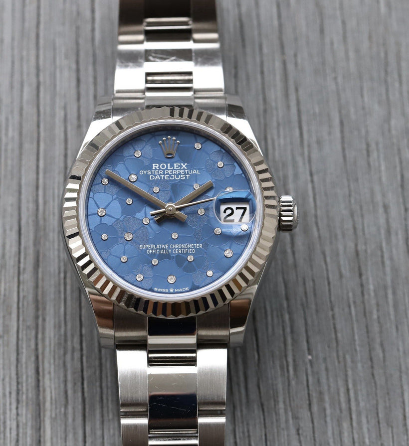 Rolex Datejust 31 Blue Floral Motif Dial Oyster 278274 - 2022