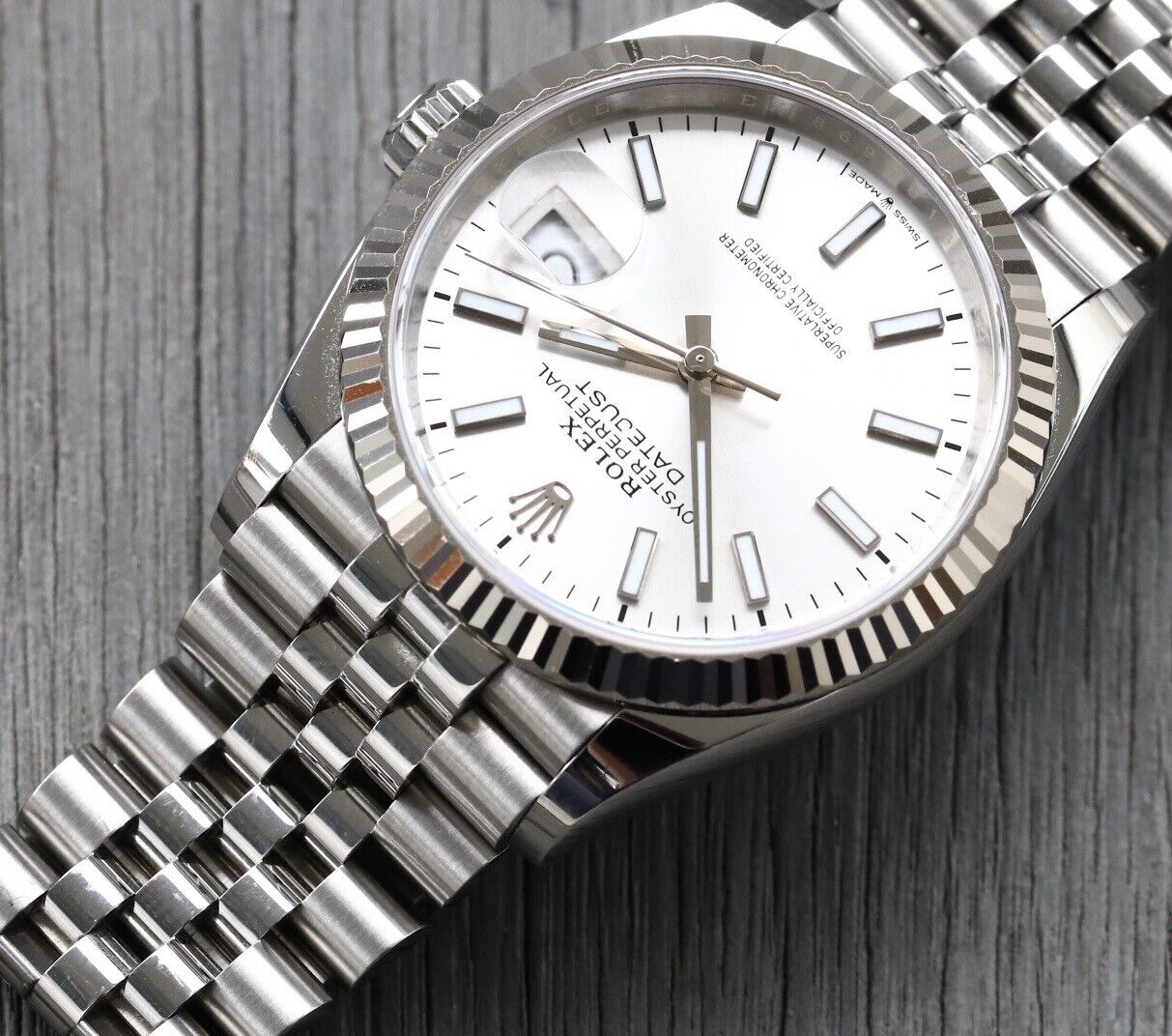 Rolex Datejust 36mm Silver Dial Fluted Bezel Jubilee Bracelet 126234 Rolex Datejust 36mm Silver Dial Fluted Bezel Jubilee Bracelet 126234