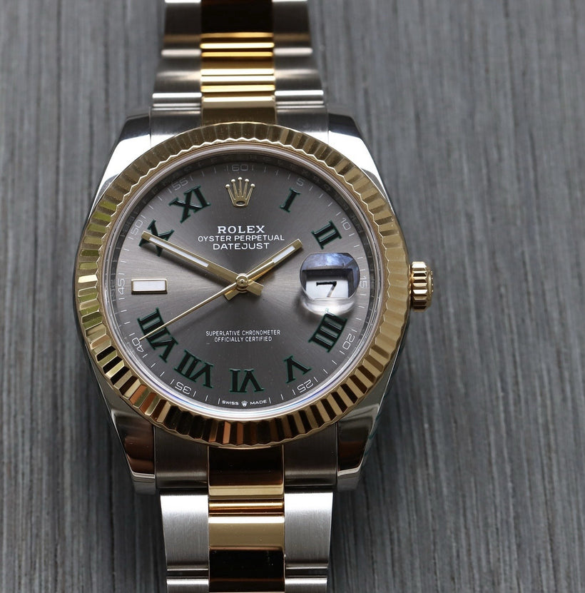 Rolex Datejust 41 DJ41 Oystersteel and Yellow Gold Wimbledon Dial 126333 - 2023