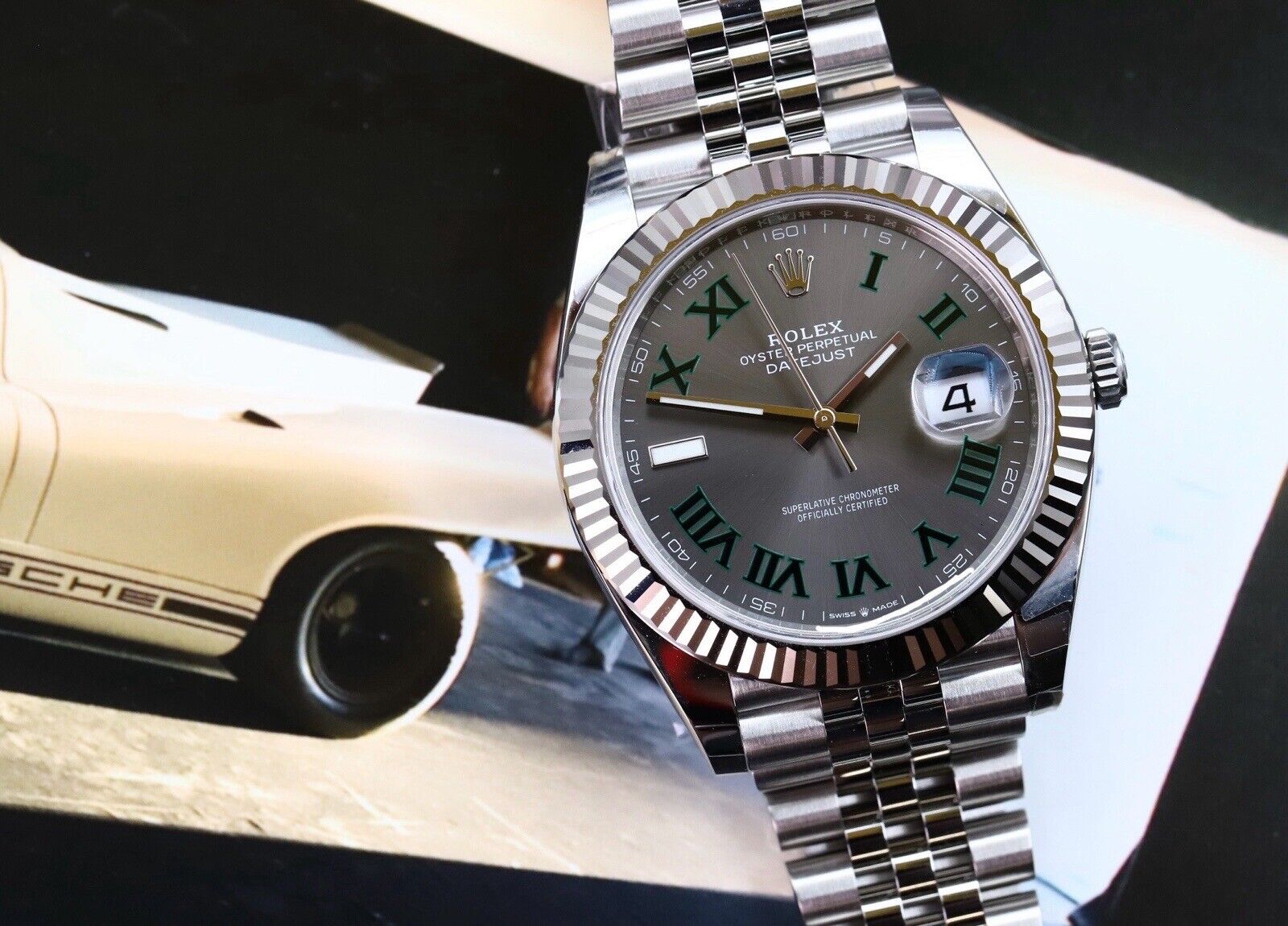 Rolex Datejust 41 DJ41 Wimbledon Dial on Jubilee 126334 – 2021 – Watch
