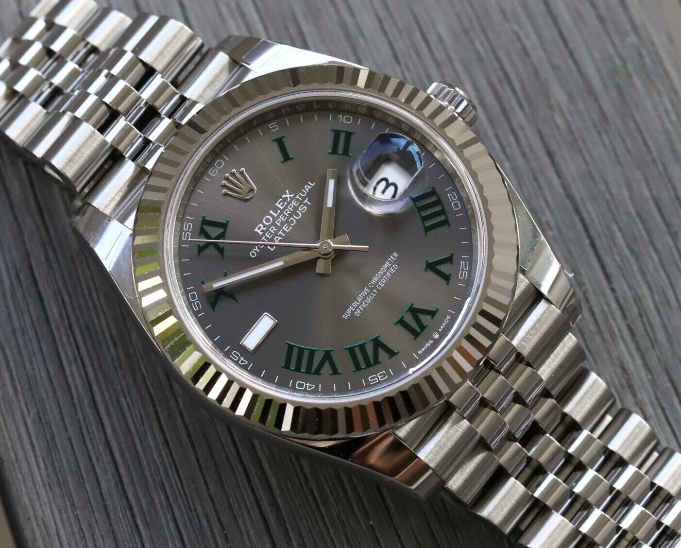 Rolex Datejust 41 DJ41 Wimbledon Dial on Jubilee 126334 – 2021 – Watch