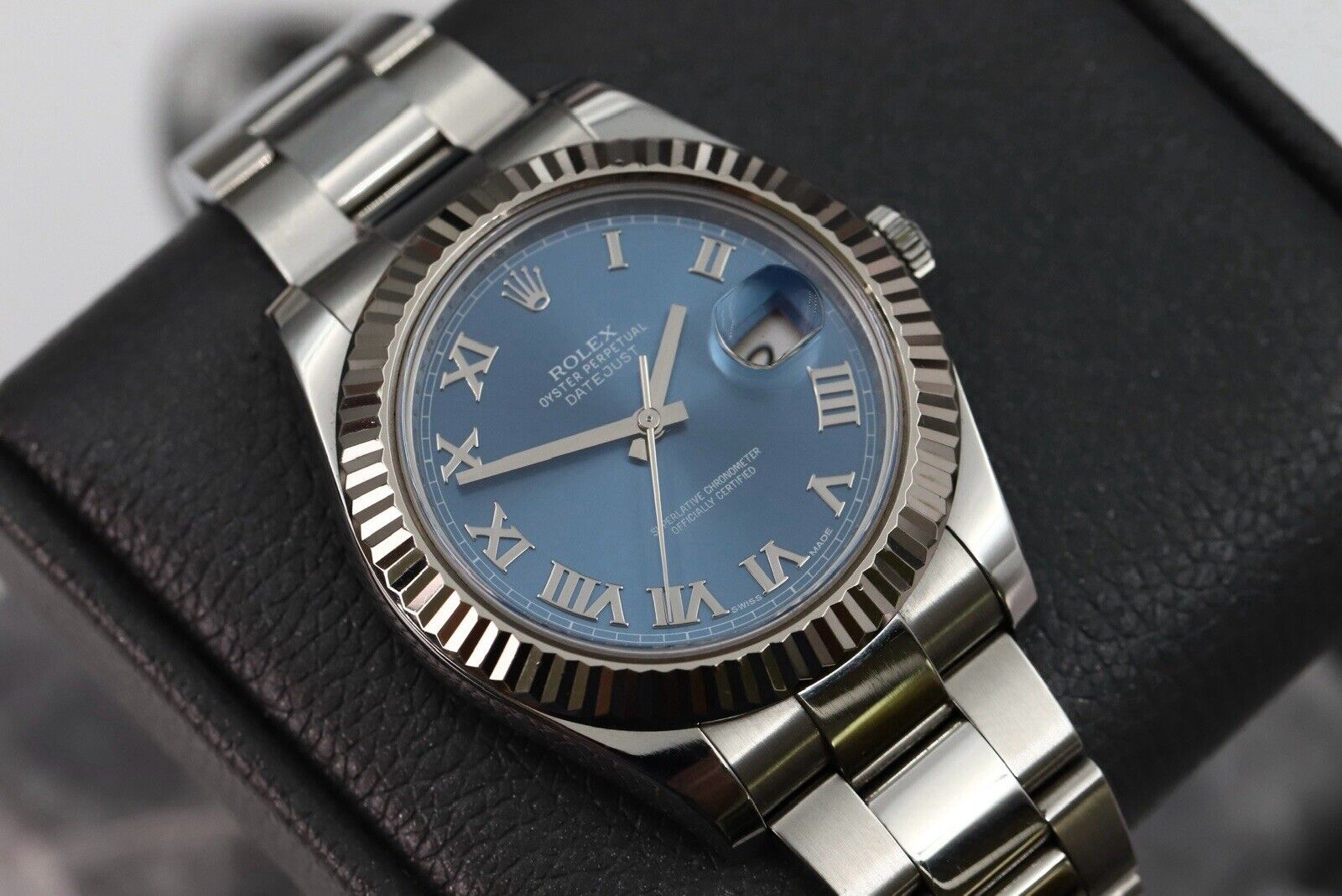 Rolex Datejust II Azzurro Blue Fluted 41 116334 Watch Vault Australia rolex-datejust-ii-azzurro-blue-fluted-41-116334-watch-vault-australia