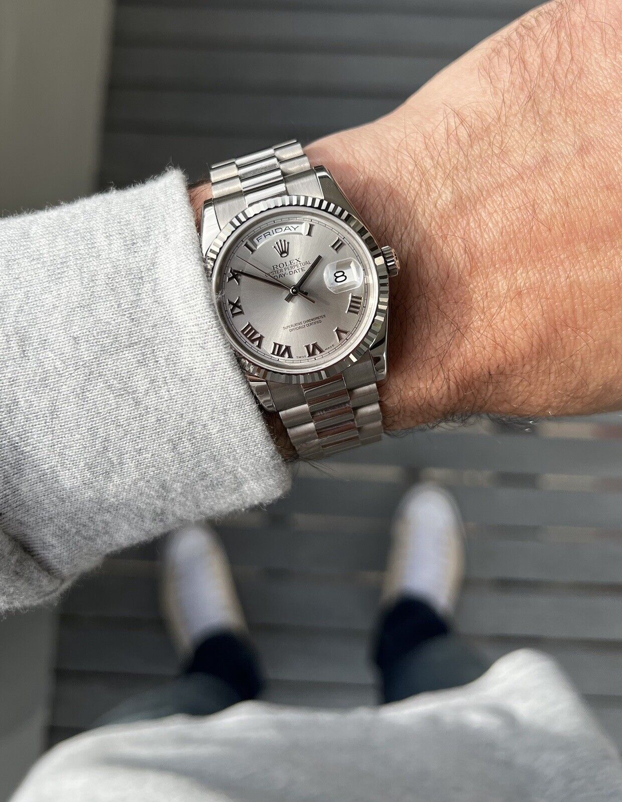 Rolex president white gold 36mm hotsell