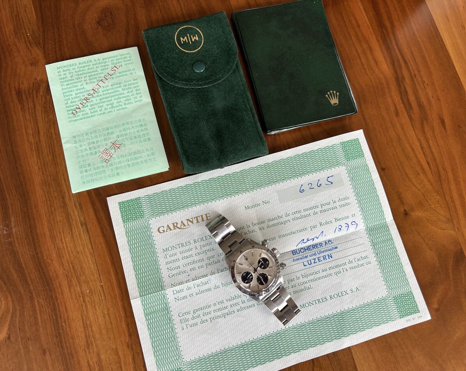 Rolex Daytona 6265 Sigma Dial - 1976 – Watch Vault Australia