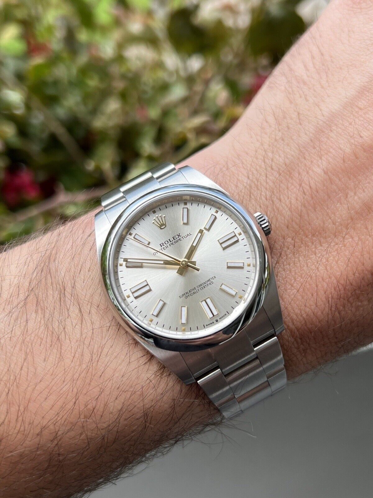 Rolex Oyster Perpetual 41 OP41 Silver Dial 124300 - 2023
