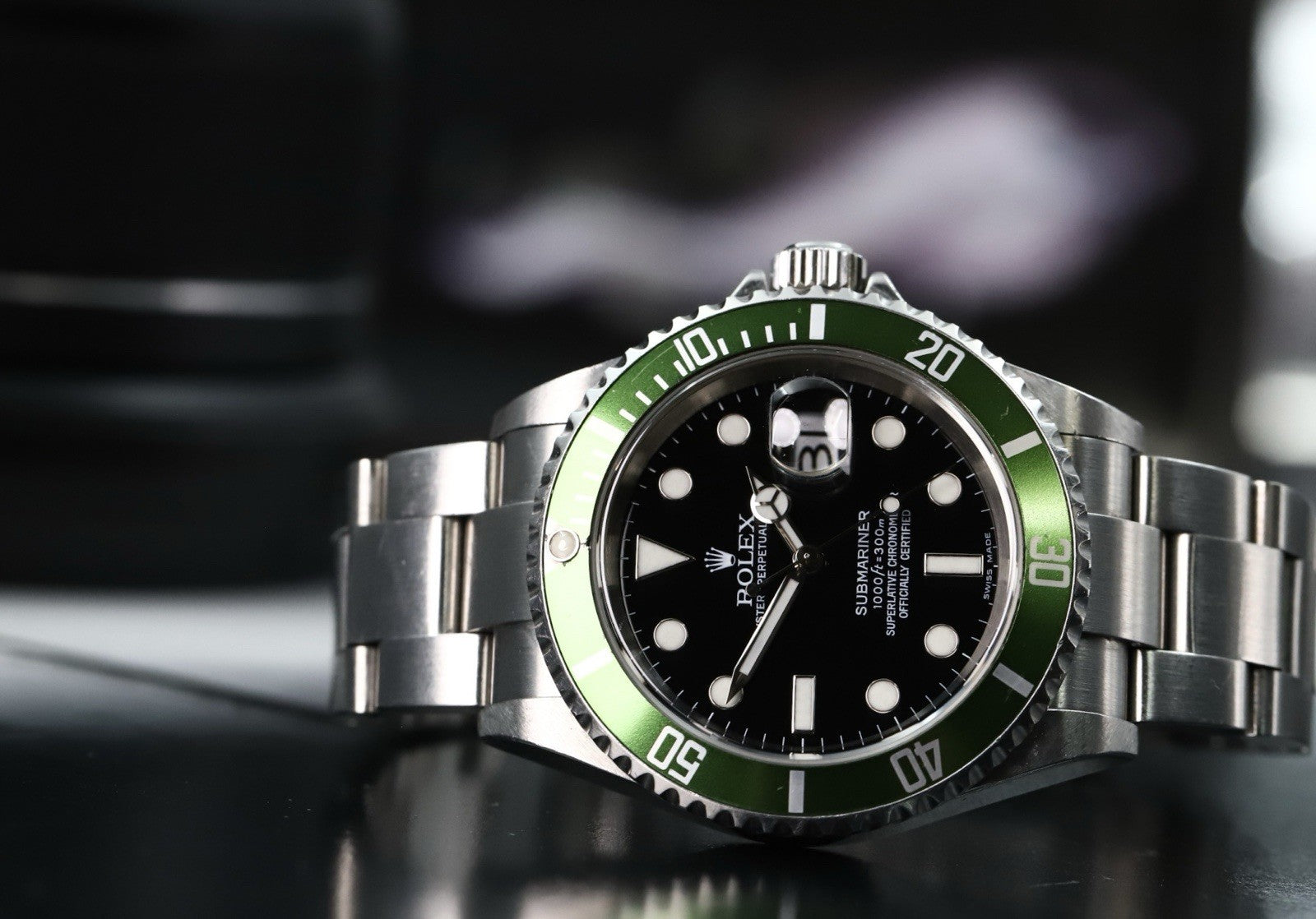 Rolex Submariner 'Kermit' F Serial 16610LV Collectors Set - 2004