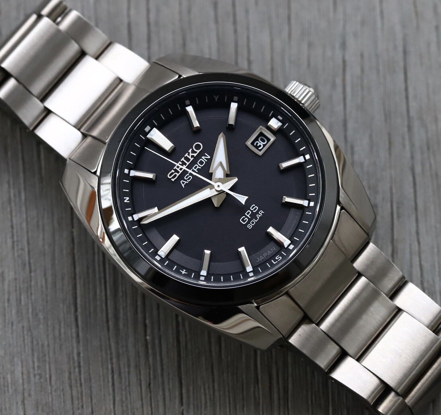 Seiko Astron GPS Solar 39mm Black Dial SSJ005J1 SBXD005