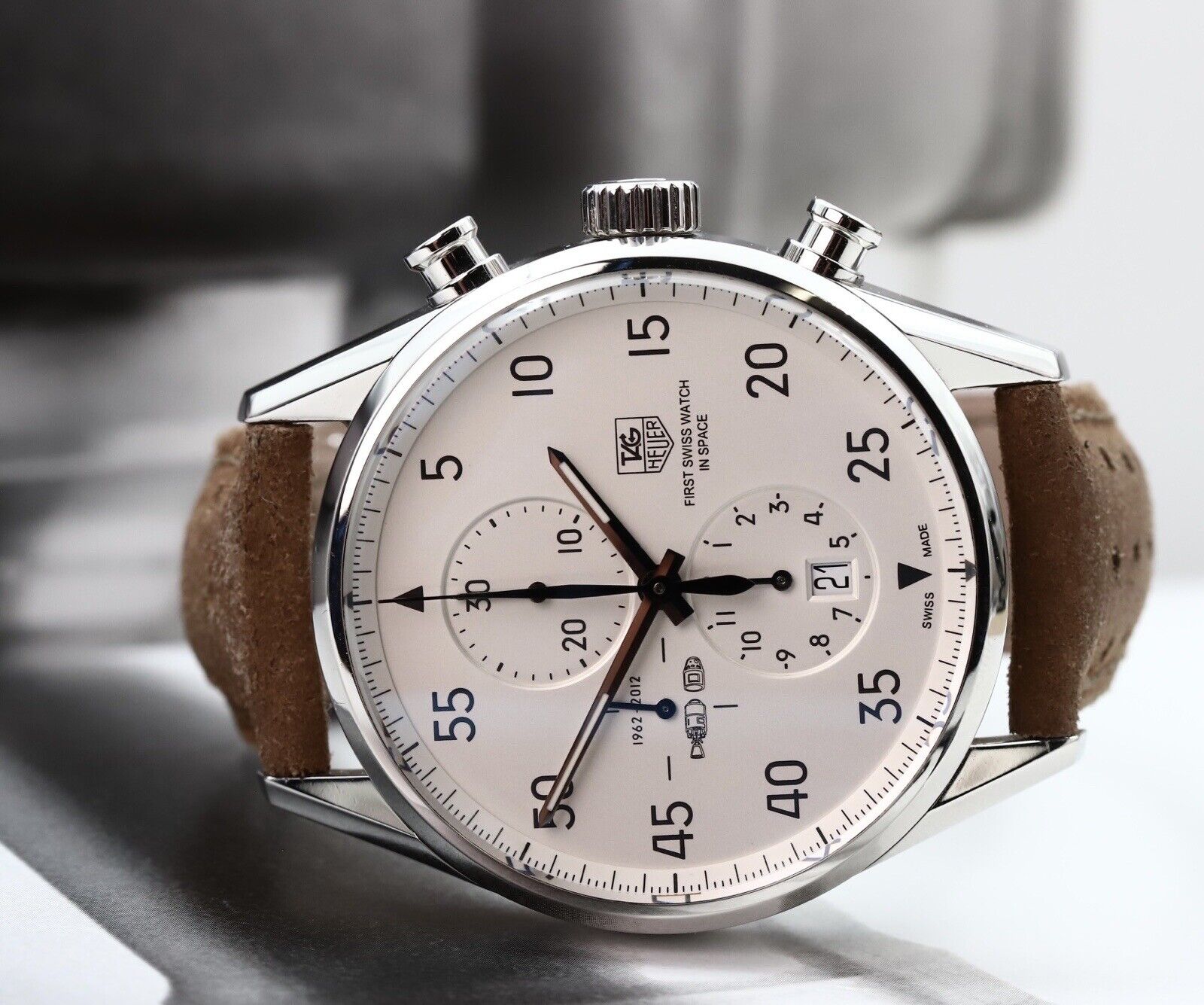 Tag Heuer Carerra Space X First Swiss Watch in Space CAR2015